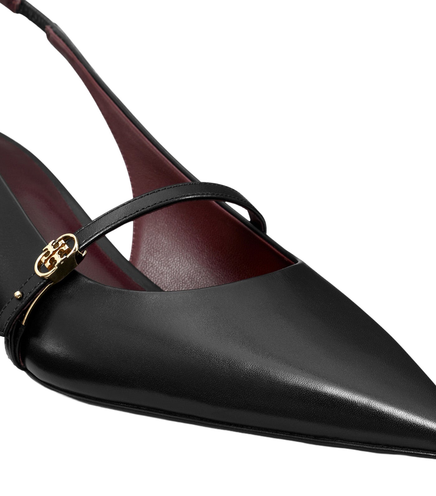 Tory Burch Double T Buckle Mary Jane Slingback Perfect Black