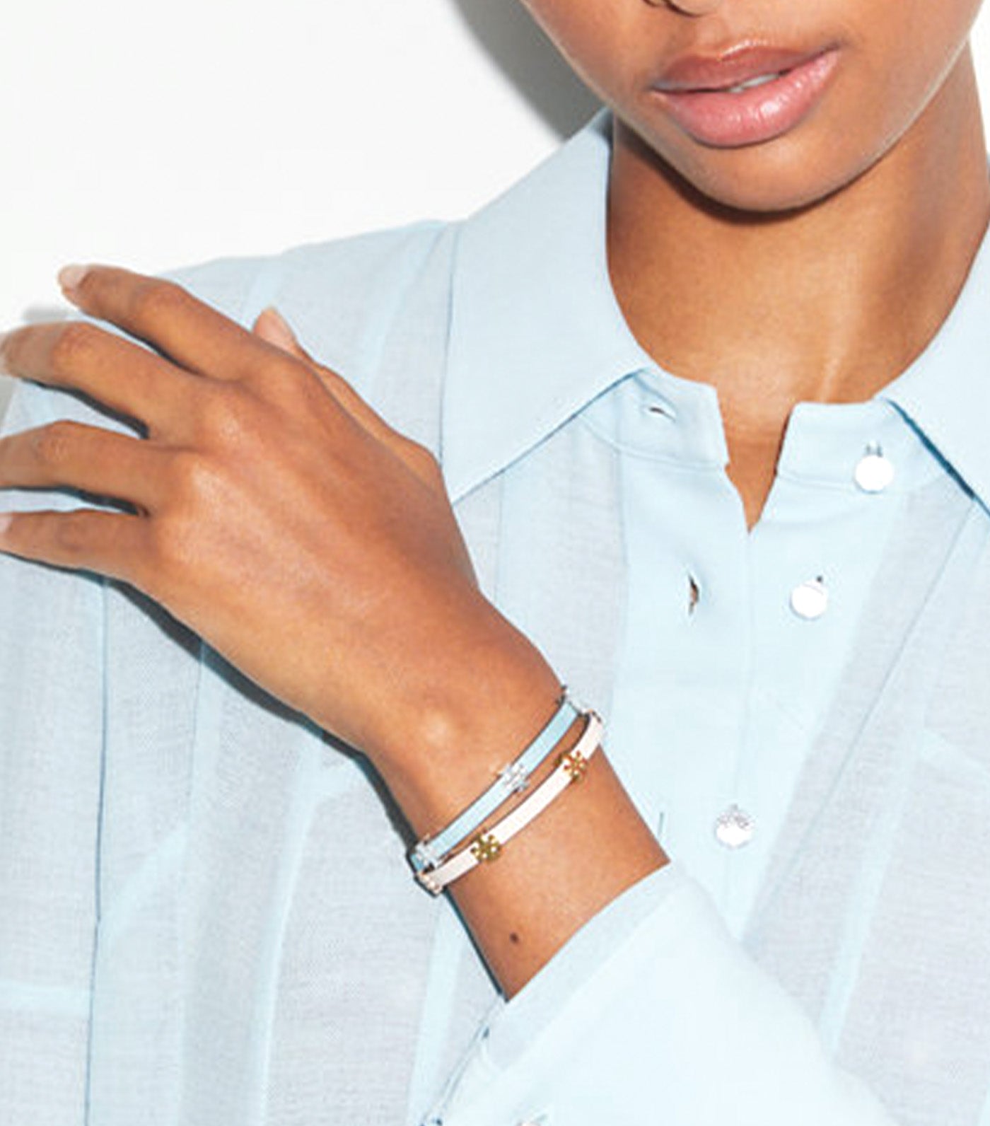 Tory Burch Eleanor Bio Bracelet Tory Gold/Warm White