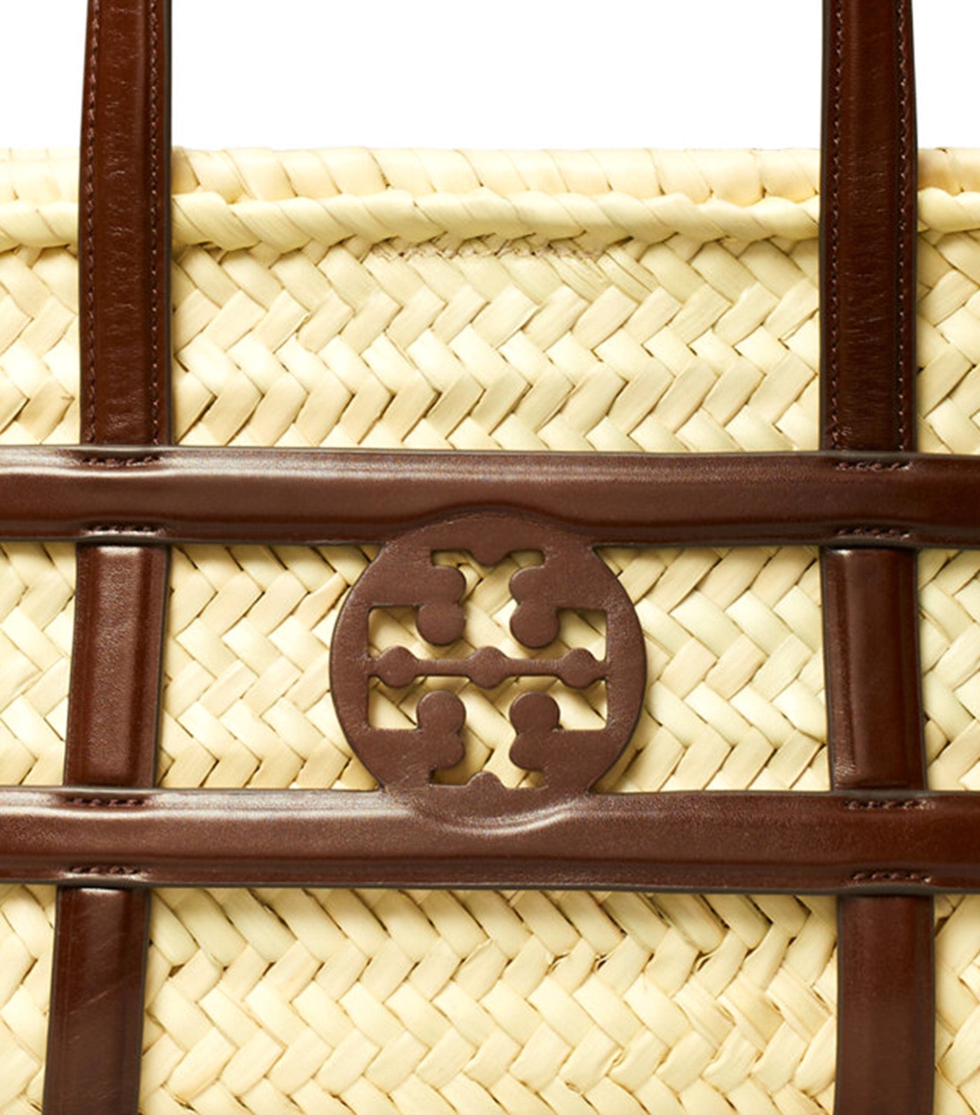 Ella Straw Small Basket Classic Cuoio