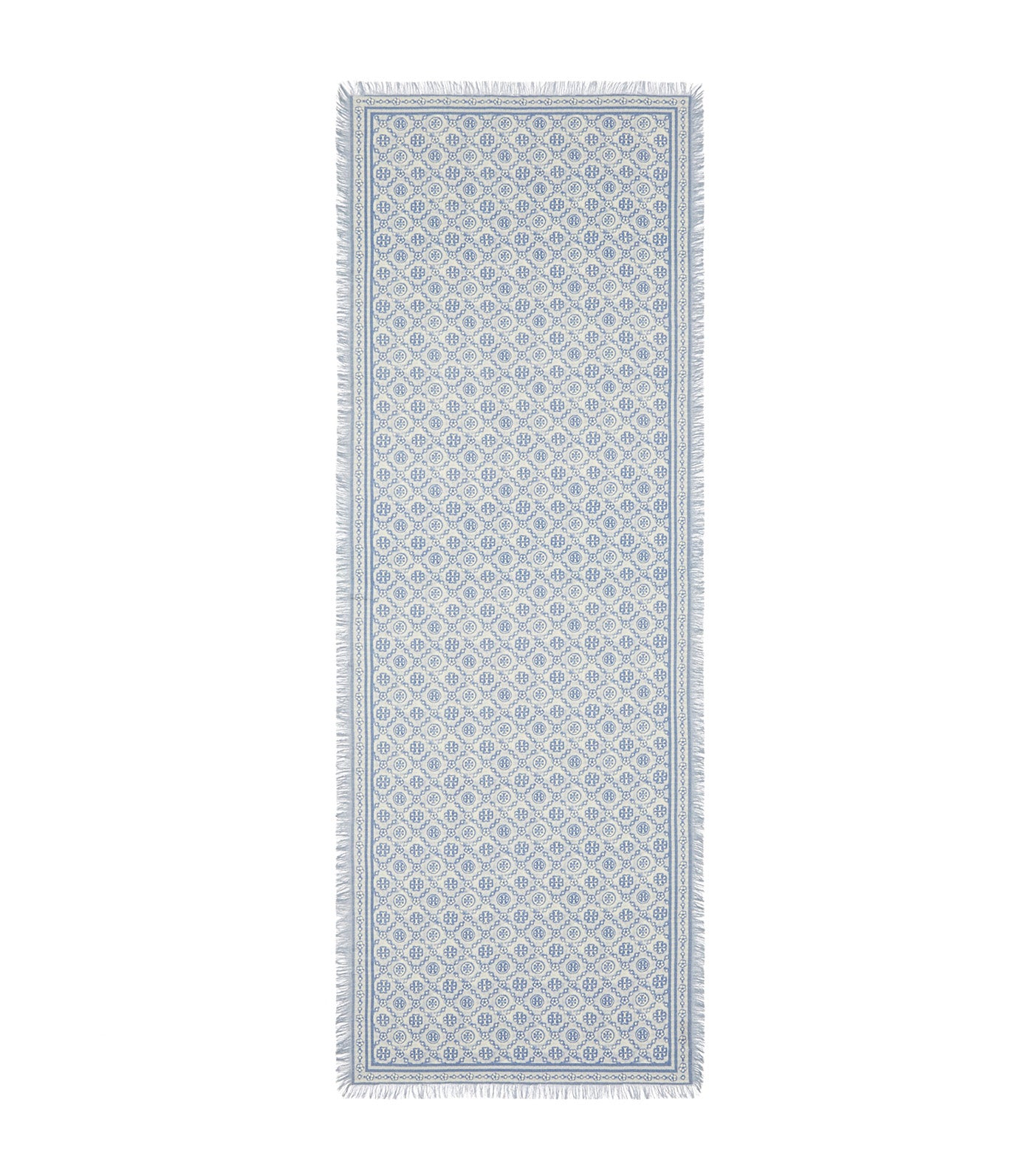 T Monogram Floral Oblong Scarf