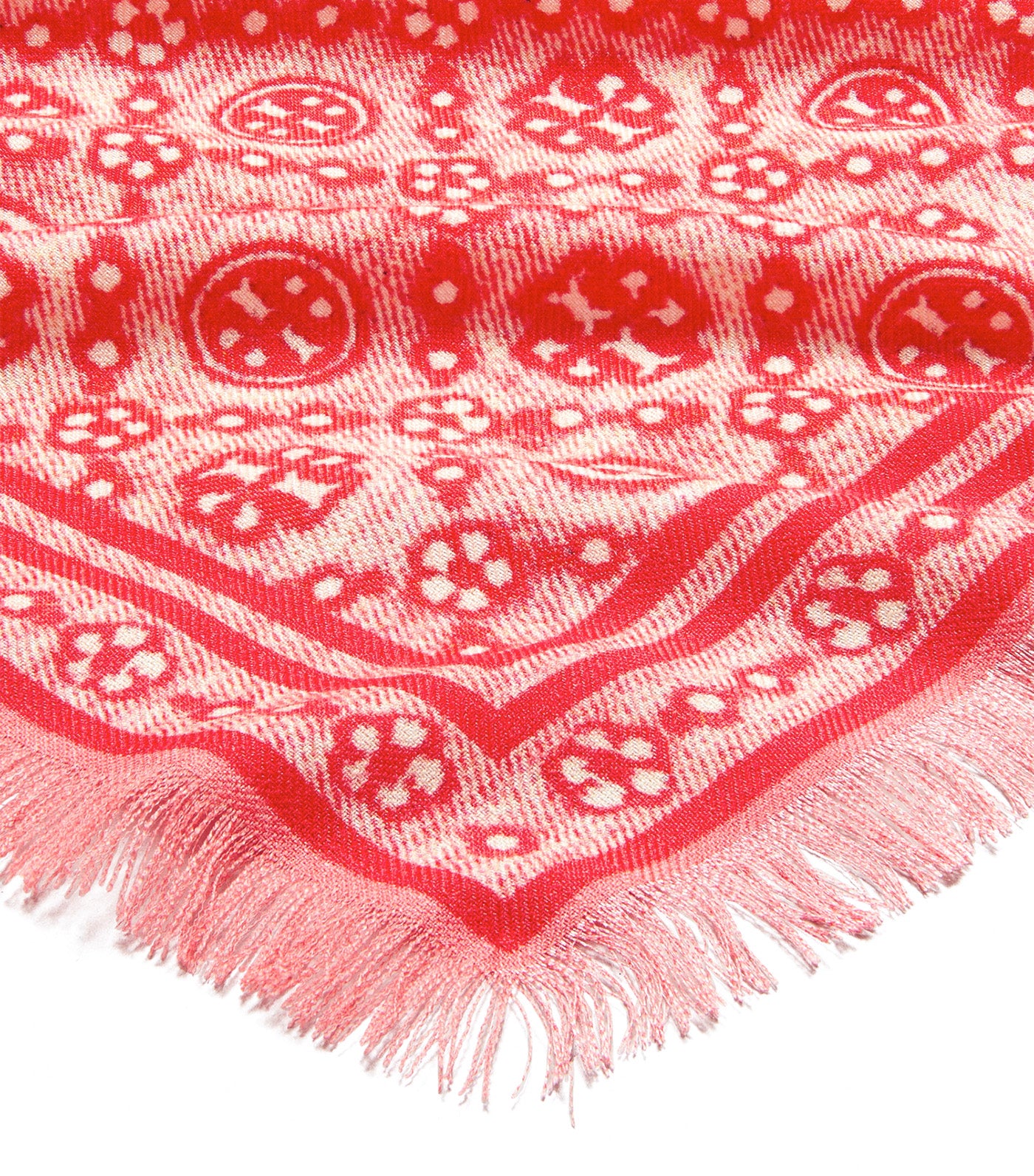 T Monogram Floral Oblong Scarf