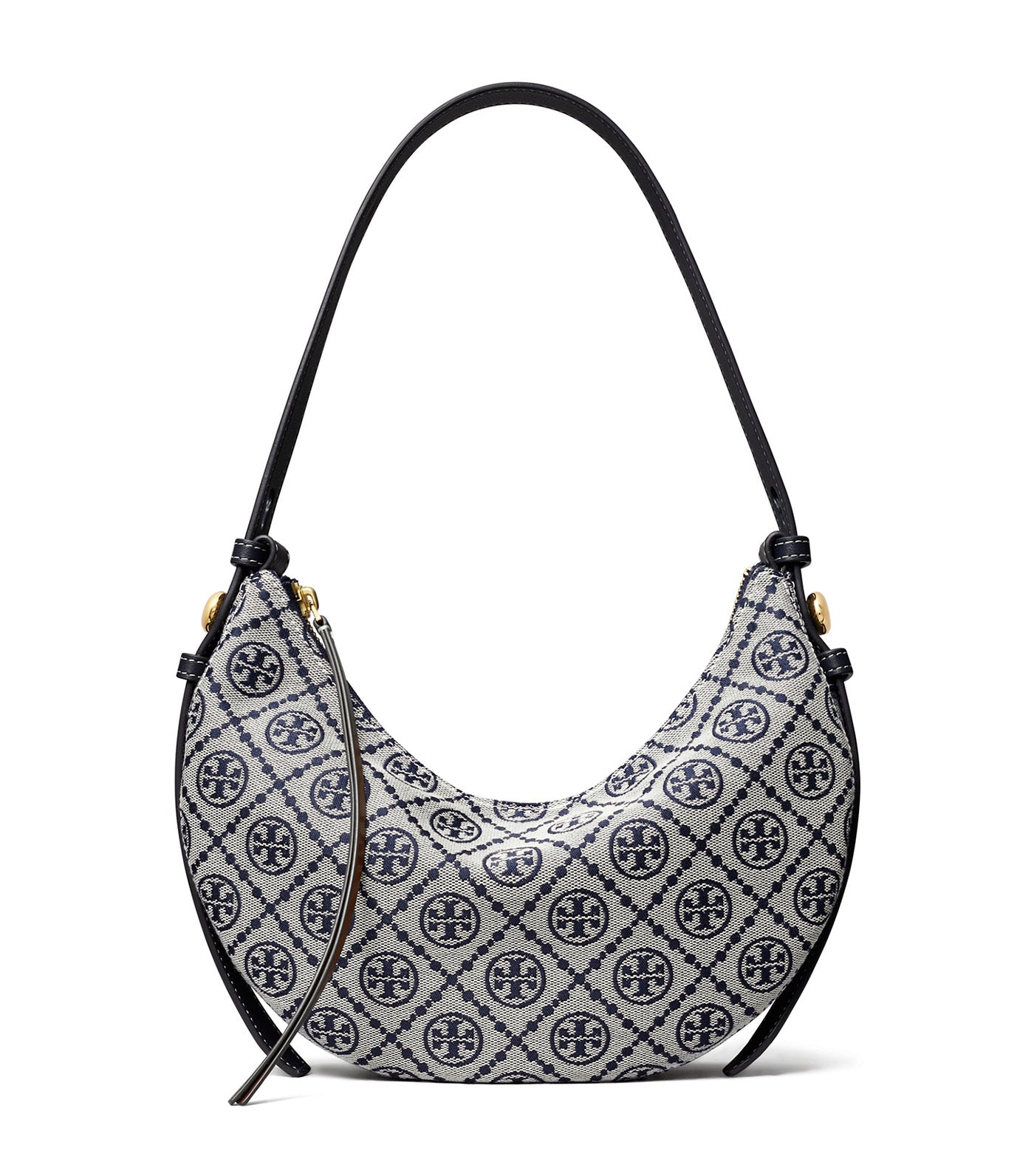 Tory Burch T Monogram Romy Half Moon Bag Tory Navy