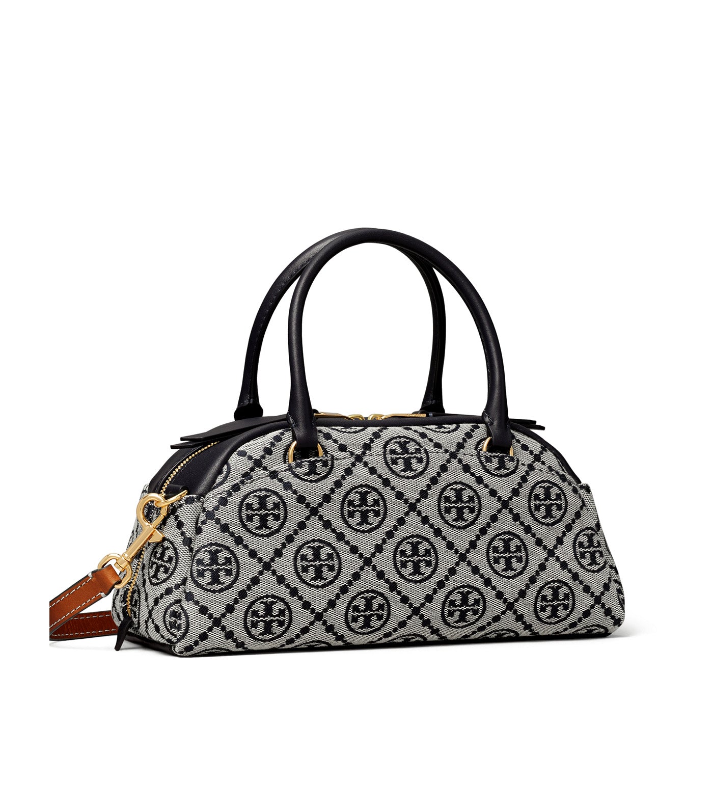 T Monogram Small Bowler Tory Navy