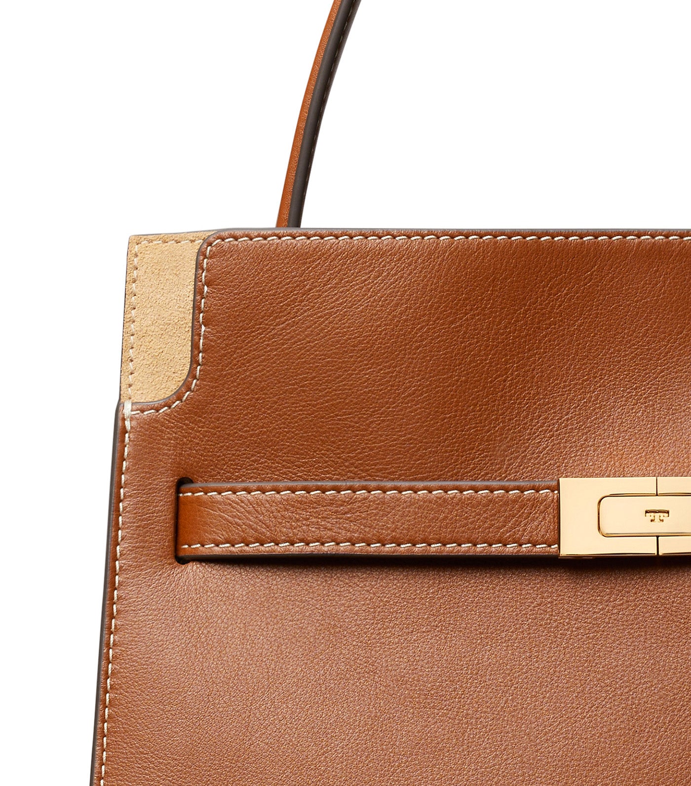 Small Lee Radziwill Double Bag Aged Tan