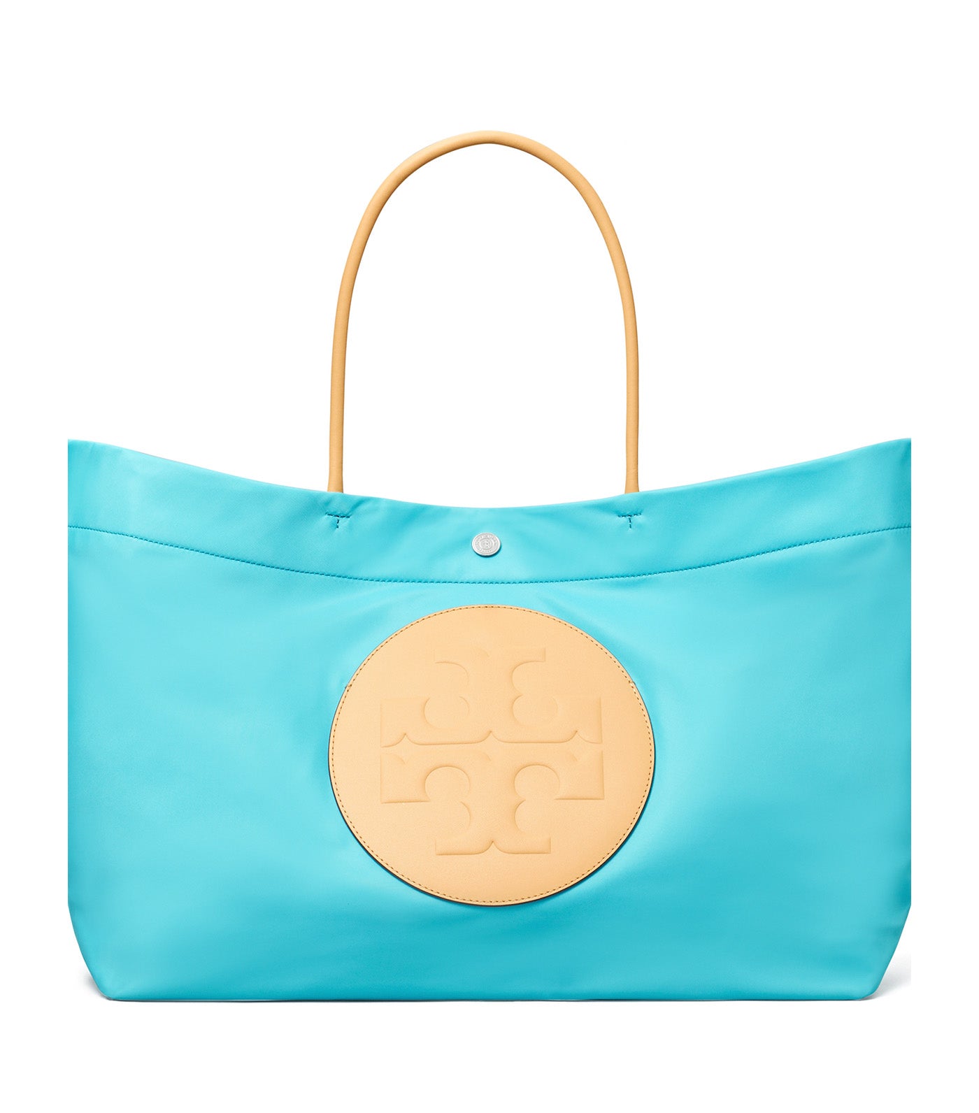 Tory Burch Ella Twist Reversible Tote Soft Turquoise