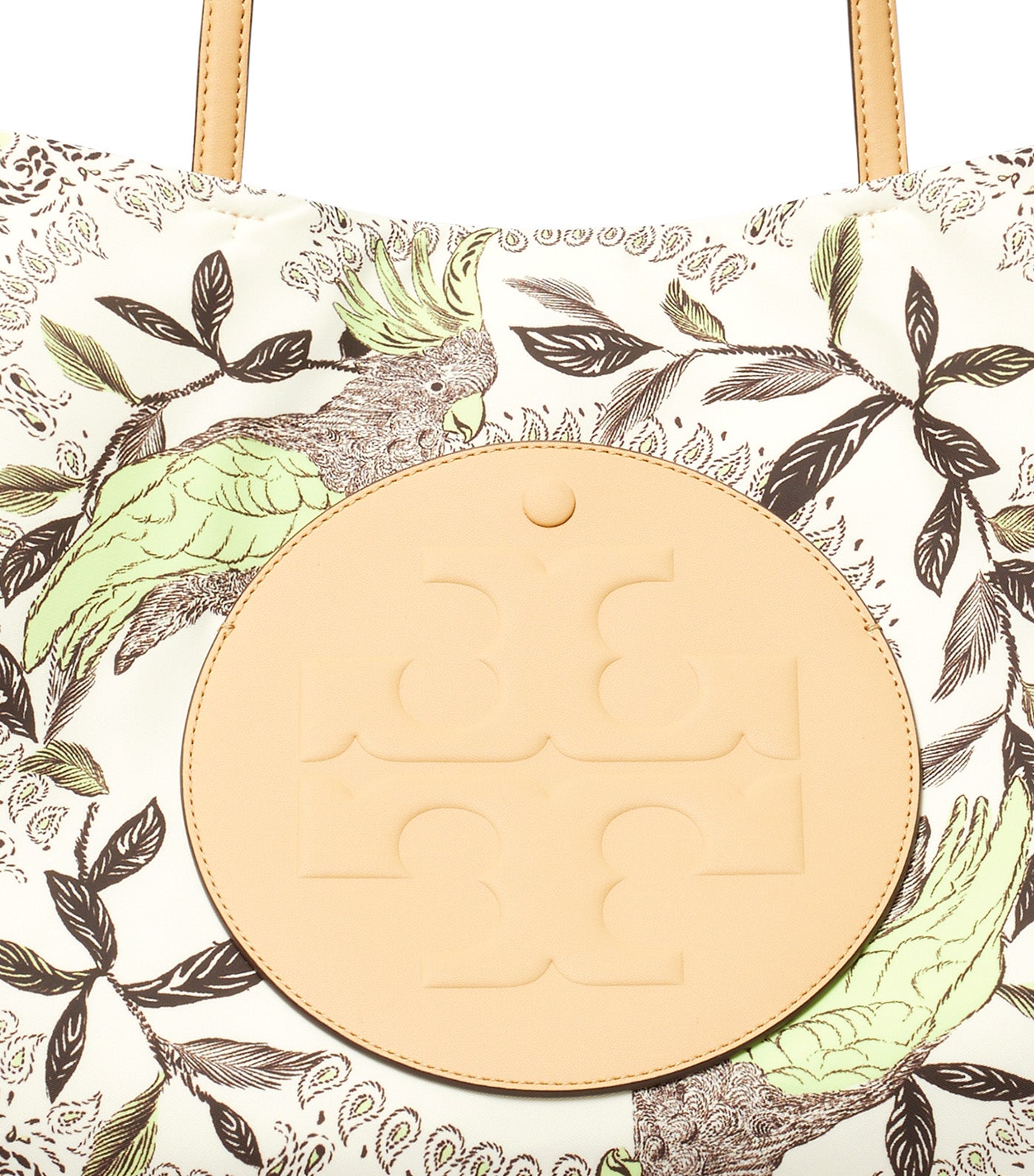 Tory Burch Ella Printed Tote Mint Cockatoo