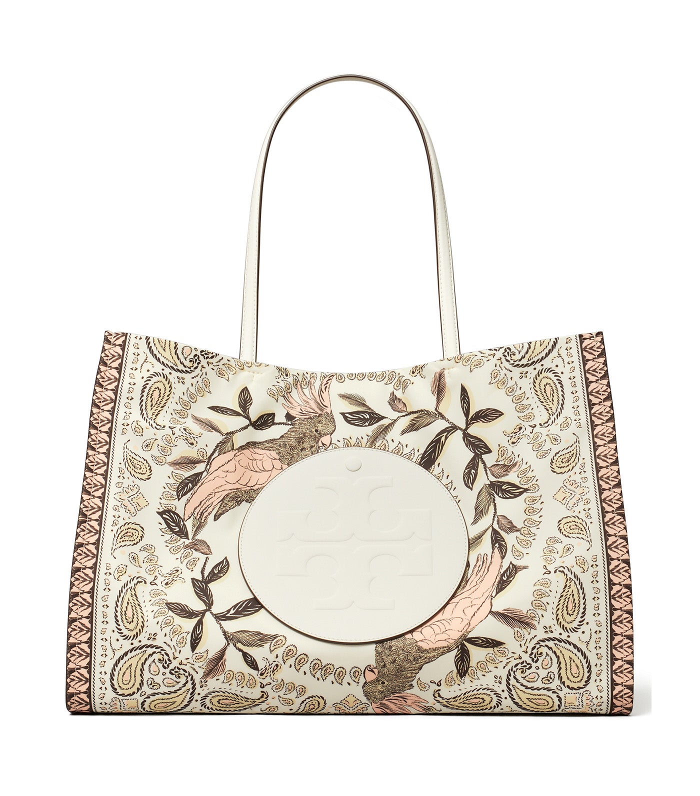 Tory Burch Ella Printed Tote Pink Cockatoo