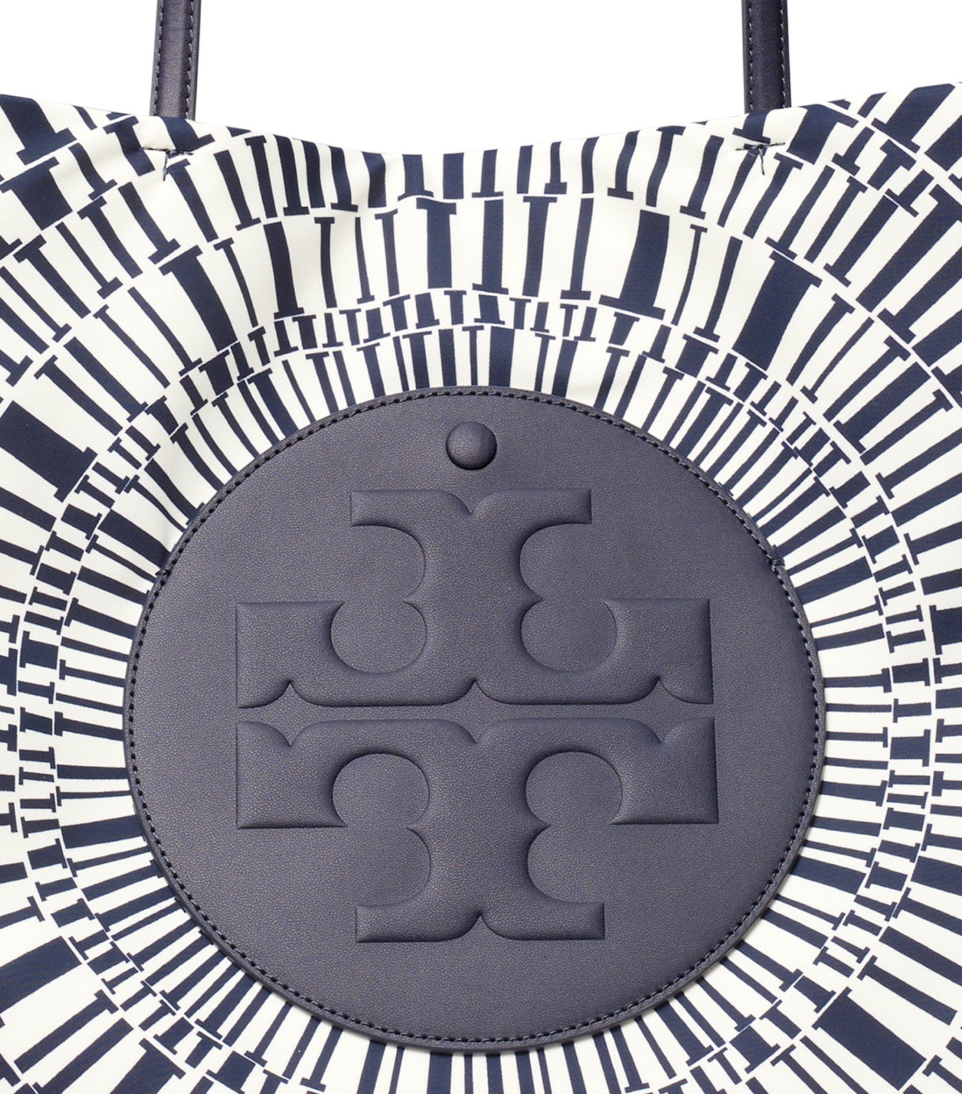 Tory Burch Ella Printed Tote Navy Circle