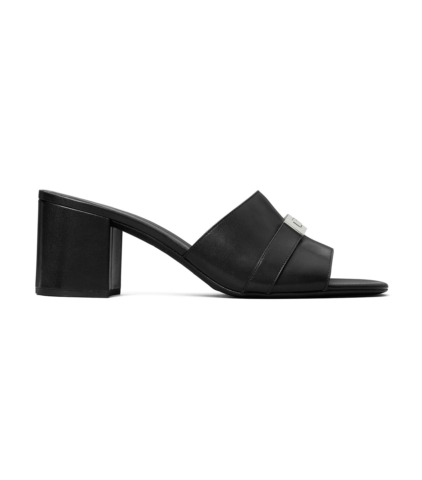 Leelee Heeled Mule Perfect Black