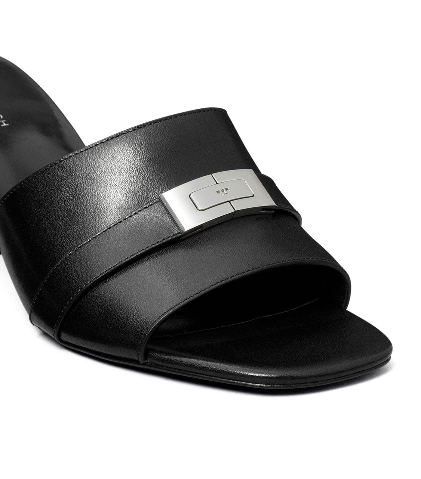 Leelee Heeled Mule Perfect Black
