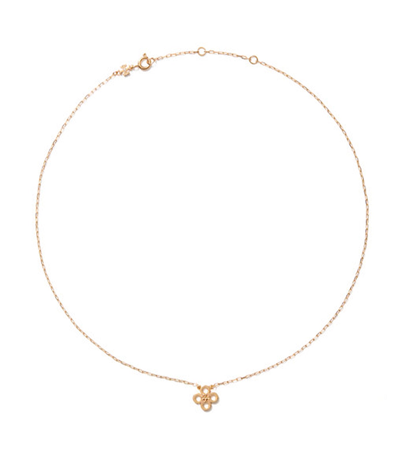 Forget Me Not Clover Pendant Necklace Tory Gold