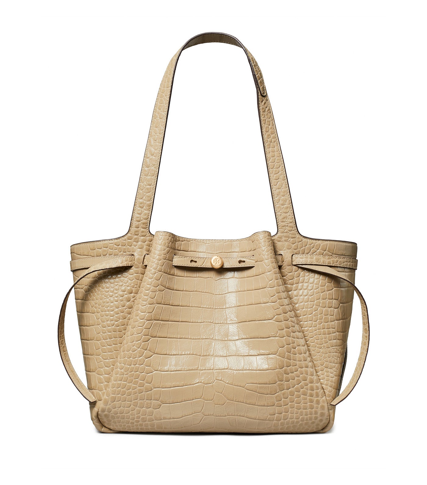 Romy Embossed Croc Tote Ginger Leaf