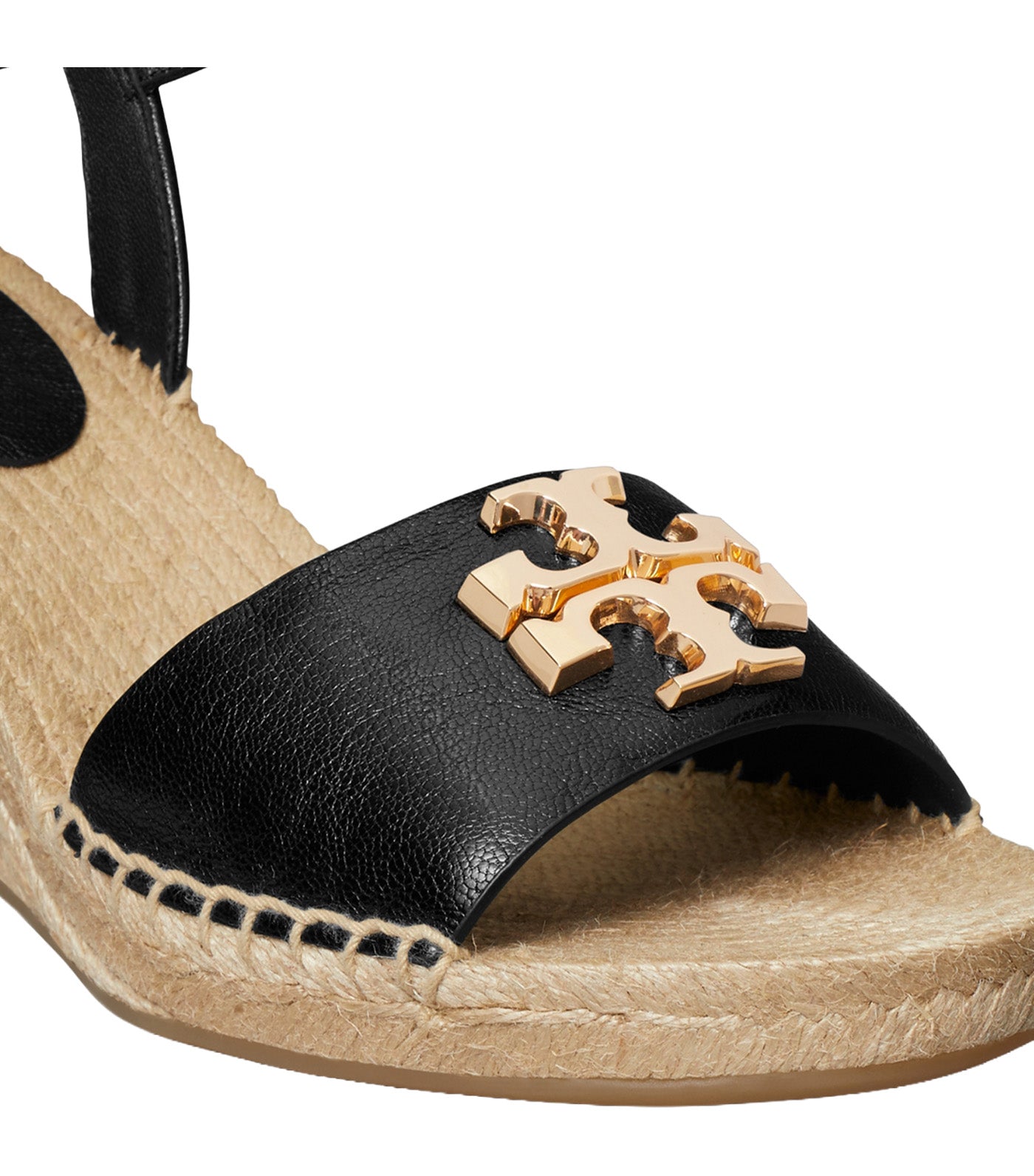 Eleanor Wedge Espadrille Perfect Black/Gold