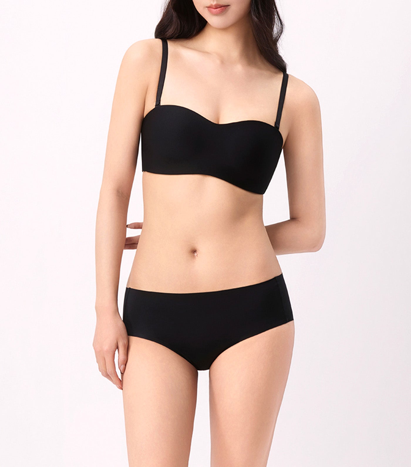 Tri-Zone 2.0 Non-Wired Padded Detachable Bra Black