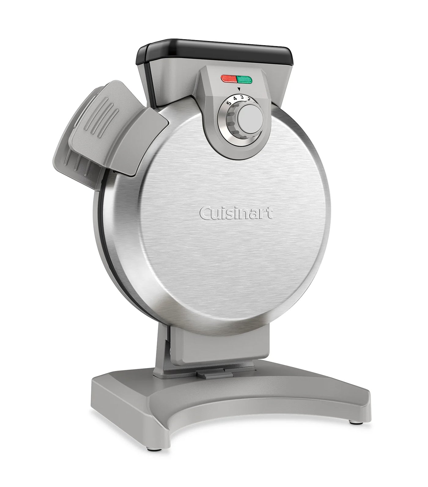 Vertical Belgian Waffle Maker -  Silver