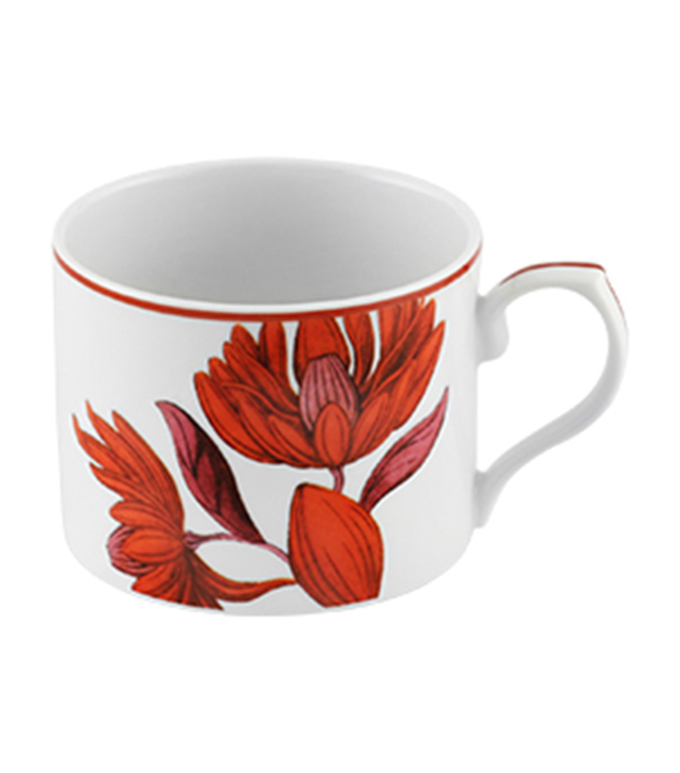 Lotus Collection Tea Cup and Saucer Set of 4
