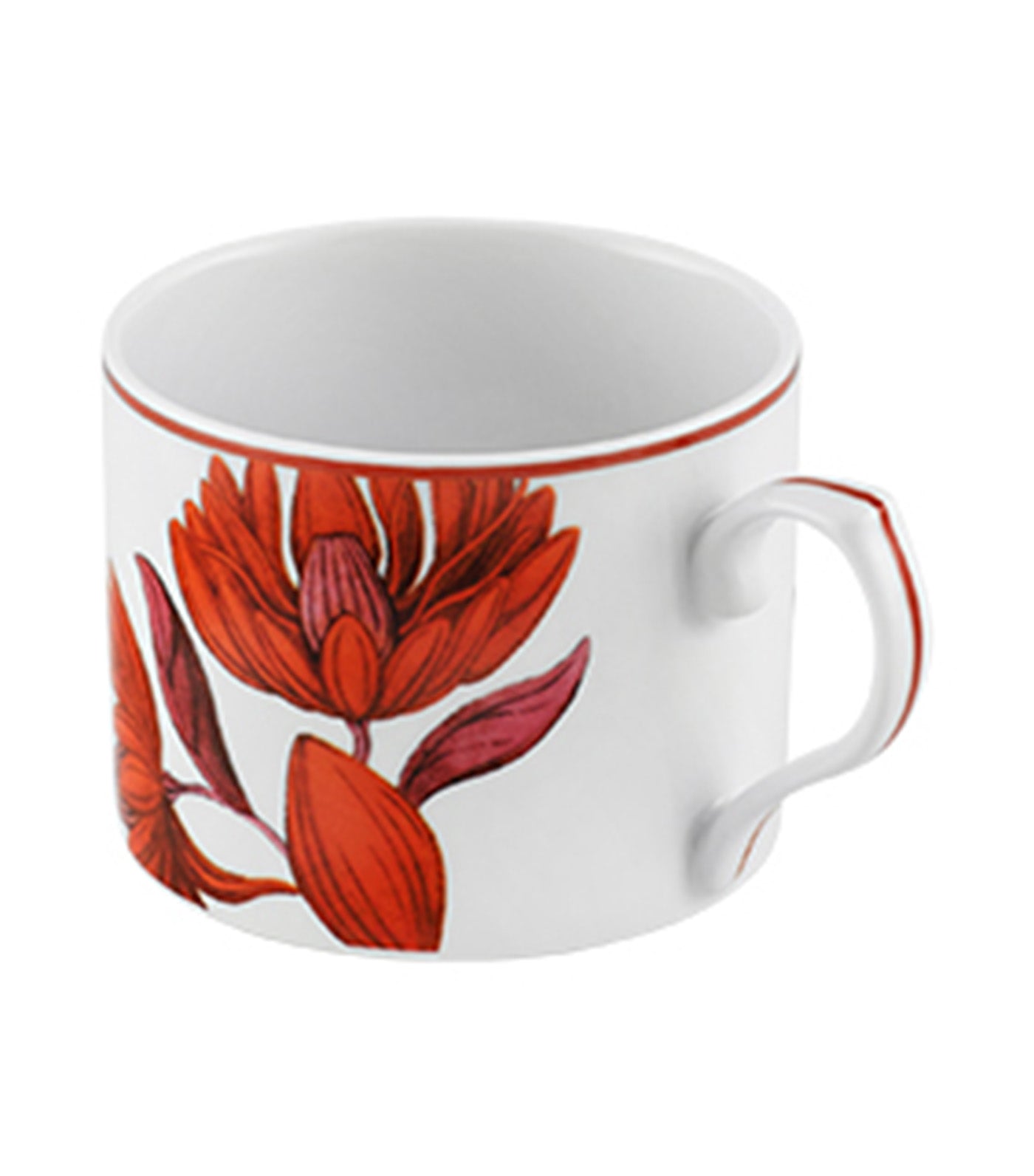 Lotus Collection Tea Cup and Saucer Set of 4