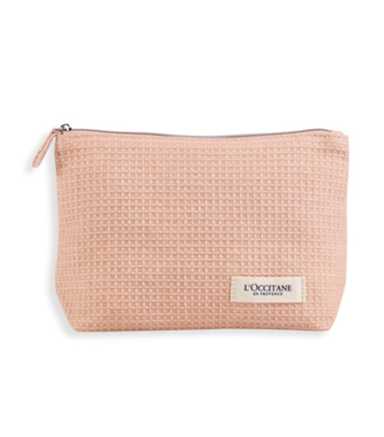 Complimentary L'Occitane Pouch and Reusable Face Wipes