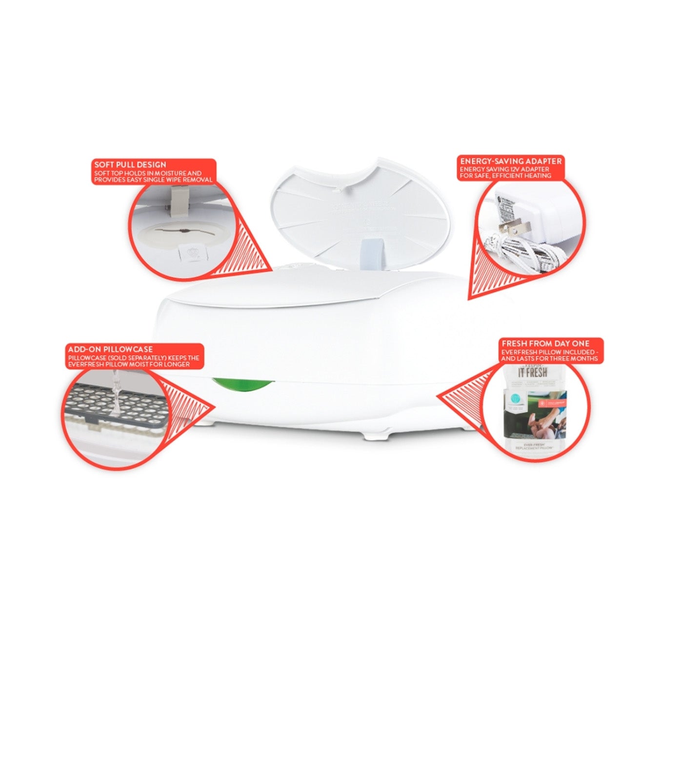 Ultimate Wipes Warmer/Dispenser White