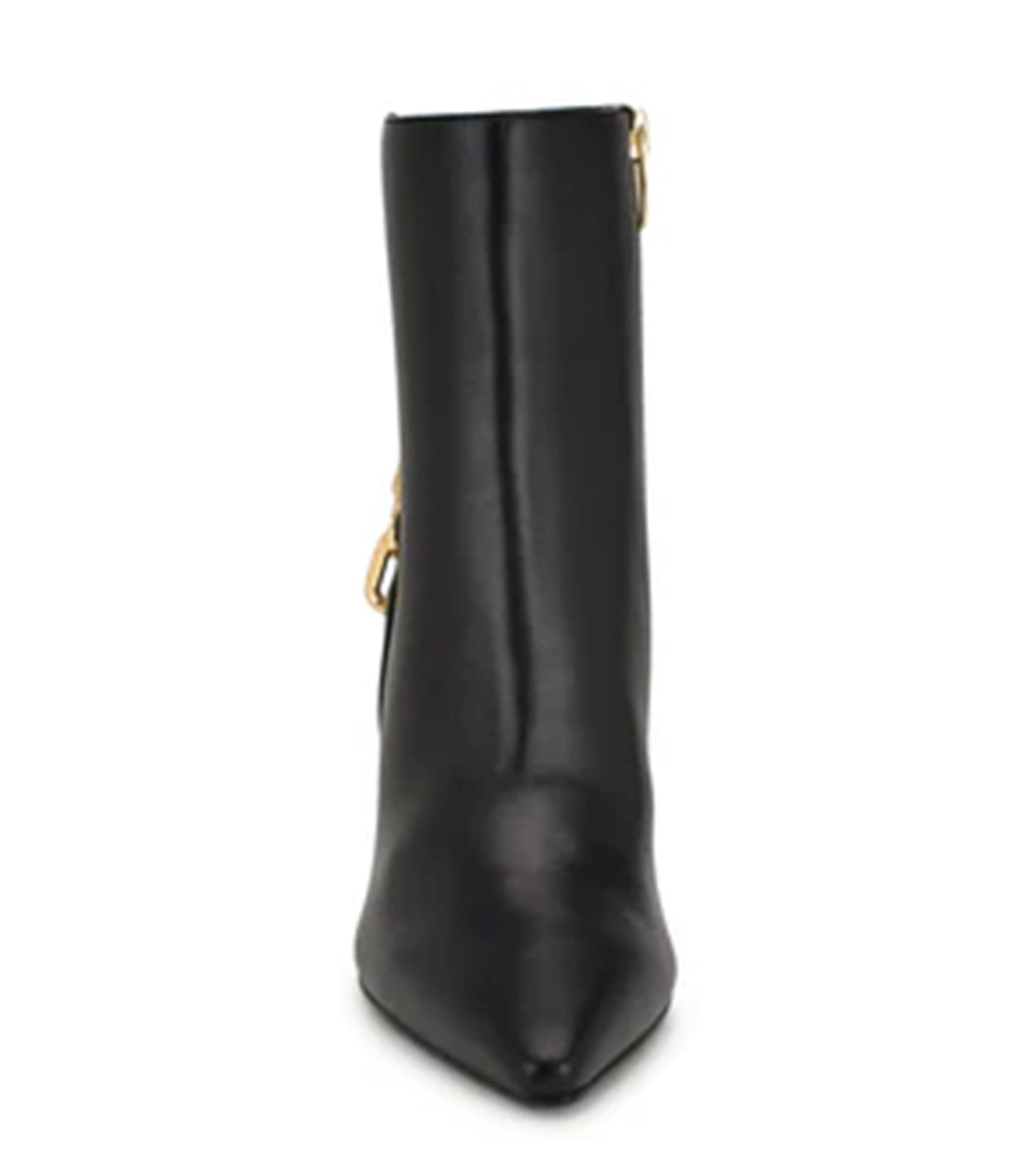 Chaine Pointy Toe Dress Booties Black