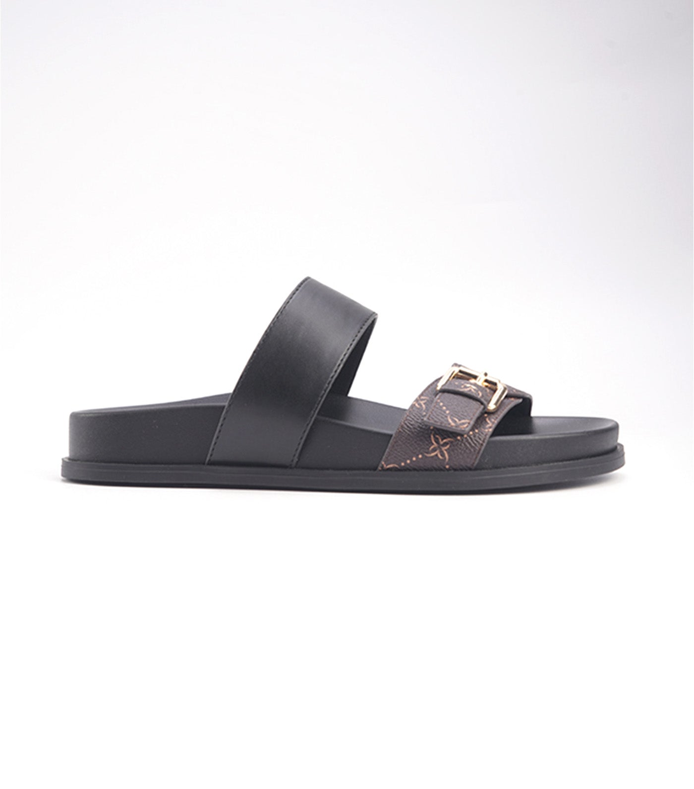 Minto Flat Sandals Brown-Medium