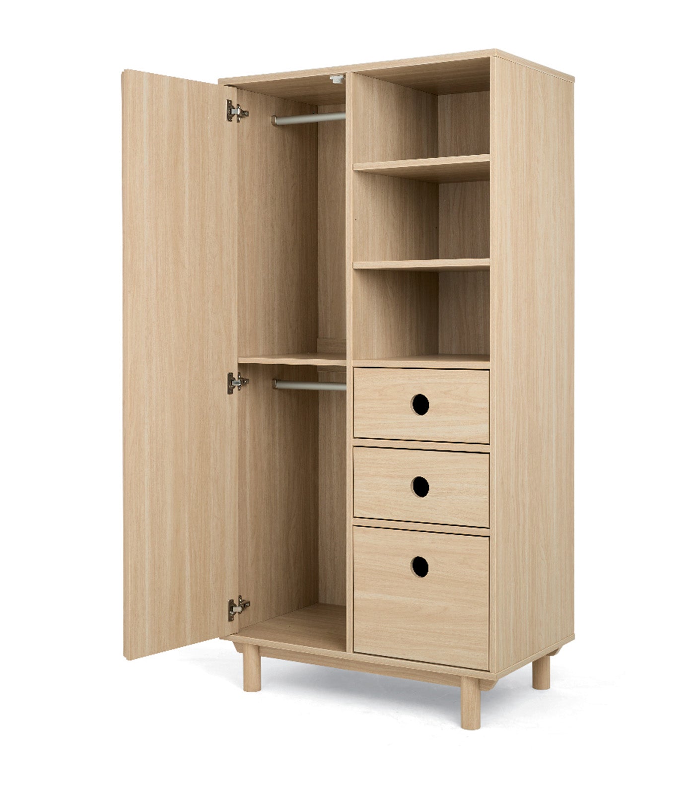 Oska Wardrobe Natural Oak