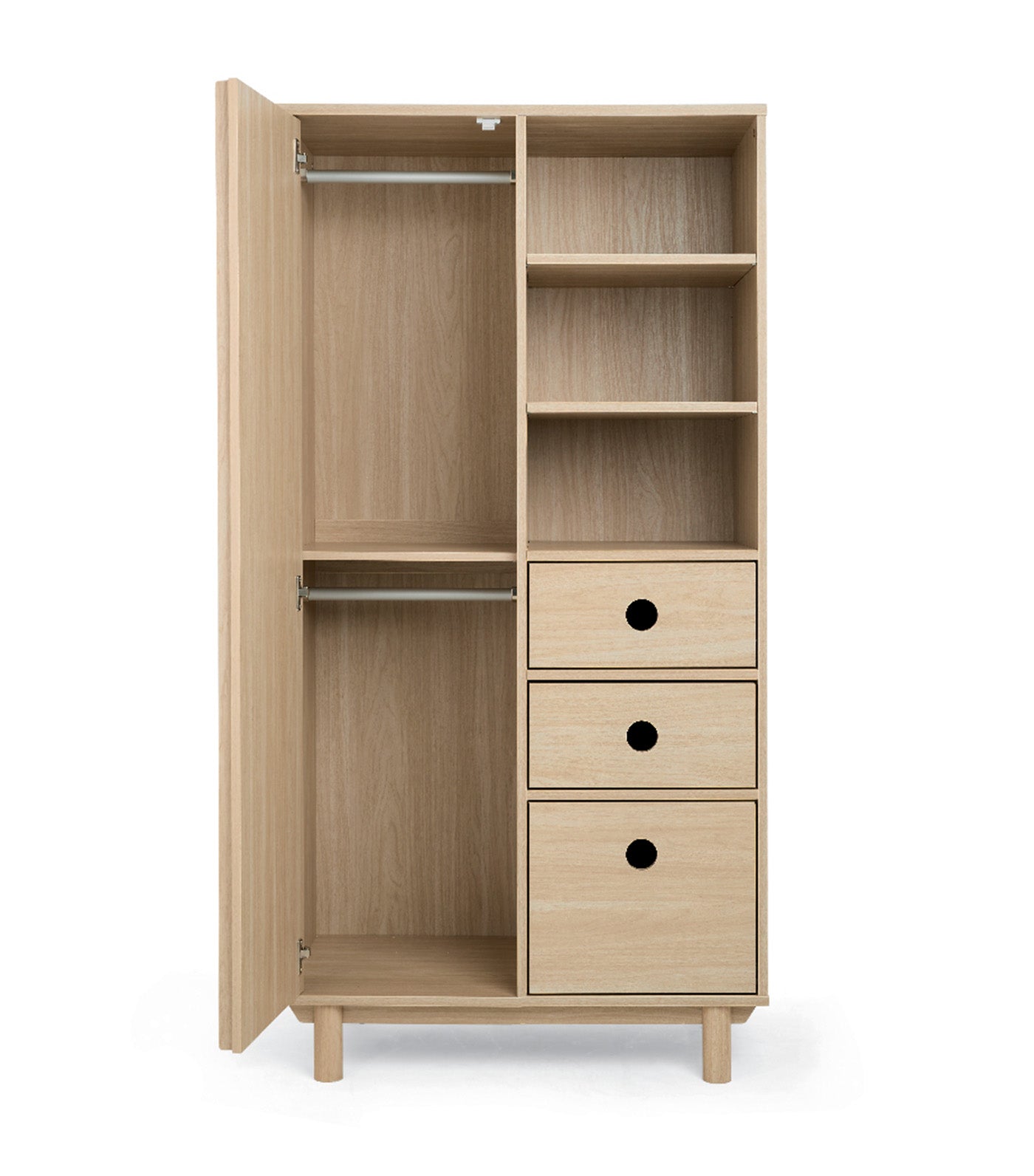 Oska Wardrobe Natural Oak