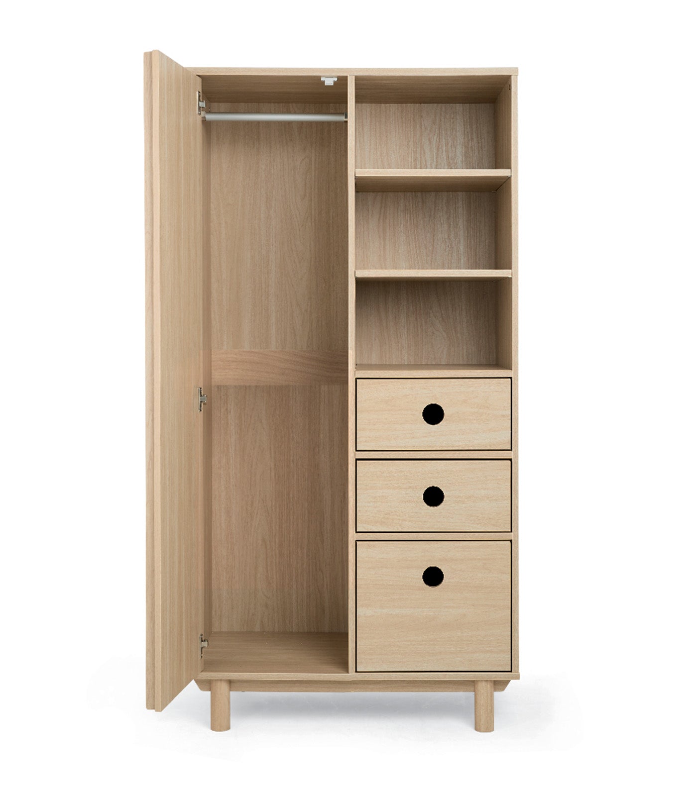 Oska Wardrobe Natural Oak