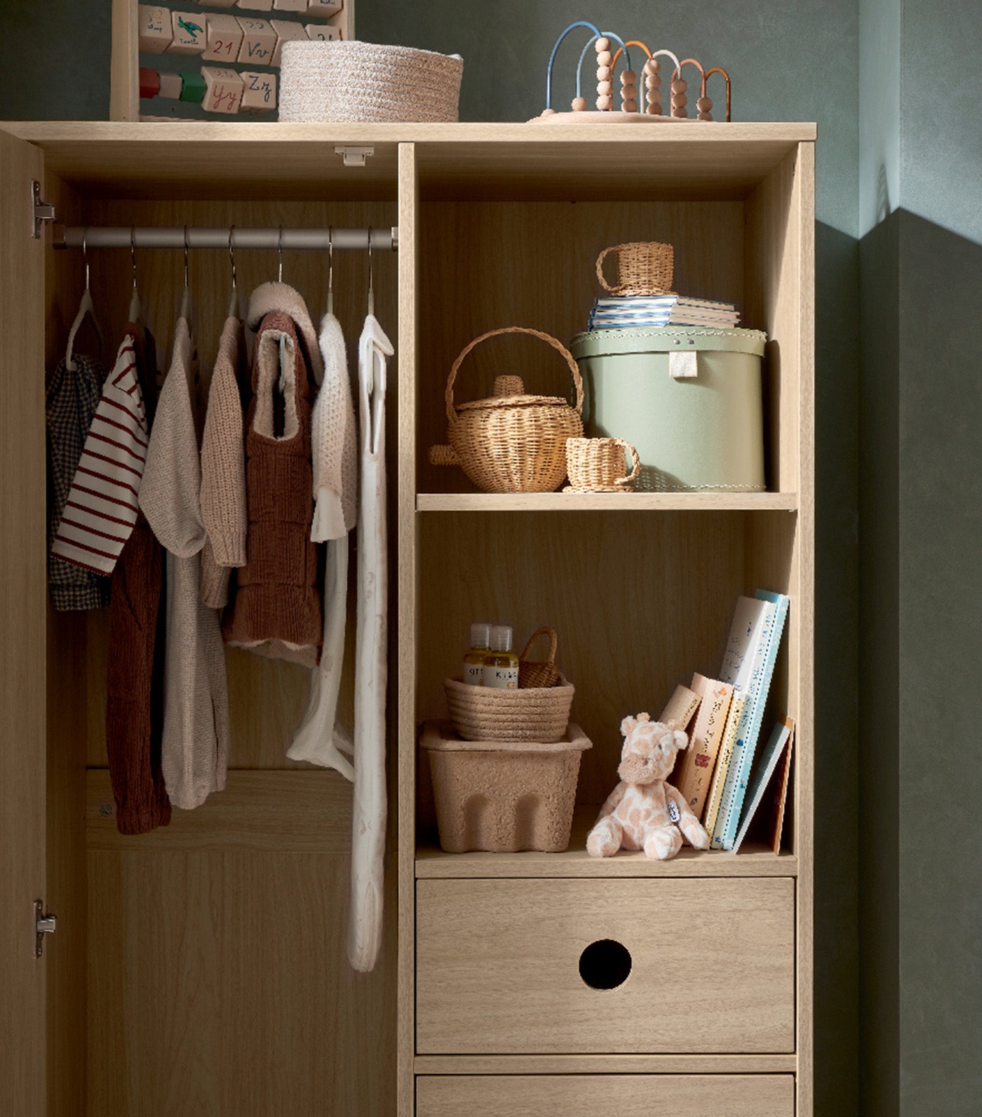 Oska Wardrobe Natural Oak