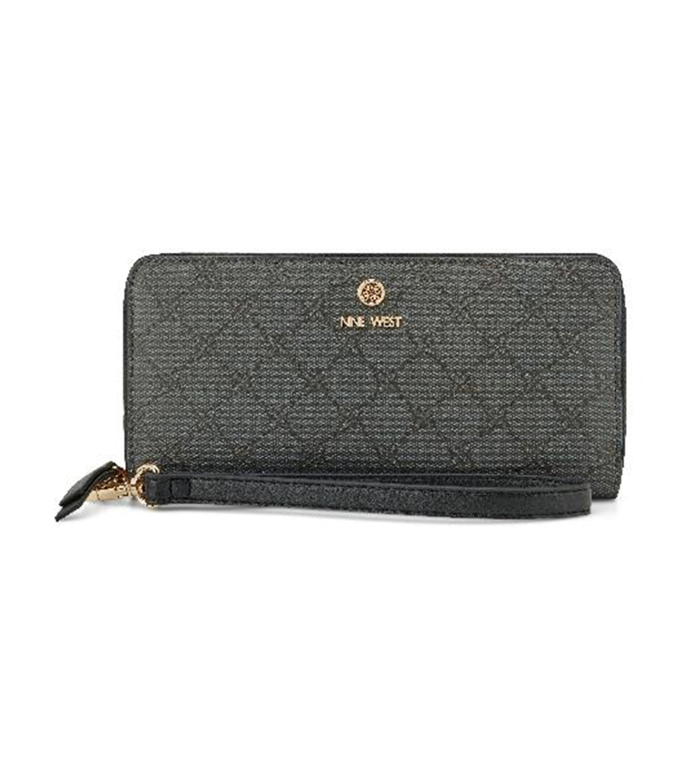 Lockup 9 Zip Around Wrist Wallet Onyx Logo