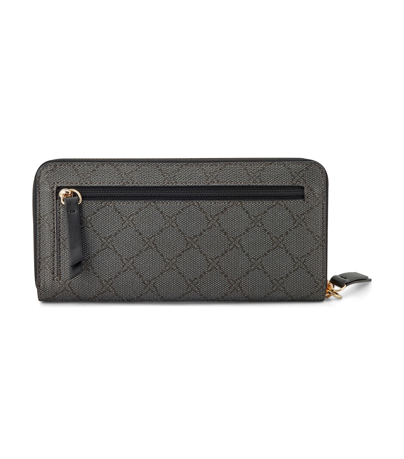 Lockup 9 Zip Around Wrist Wallet Onyx Logo