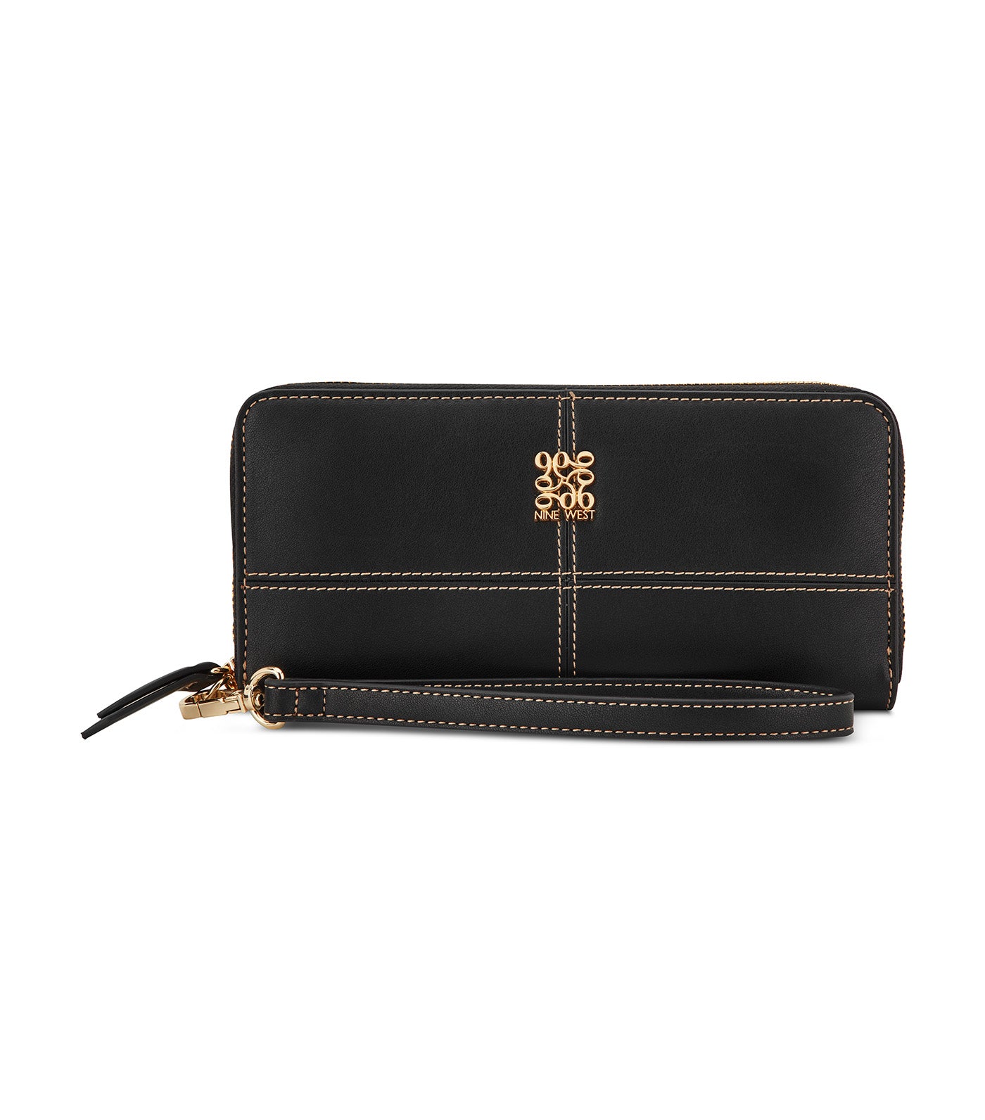 Paxtin Zip Around Wrist Wallet Black