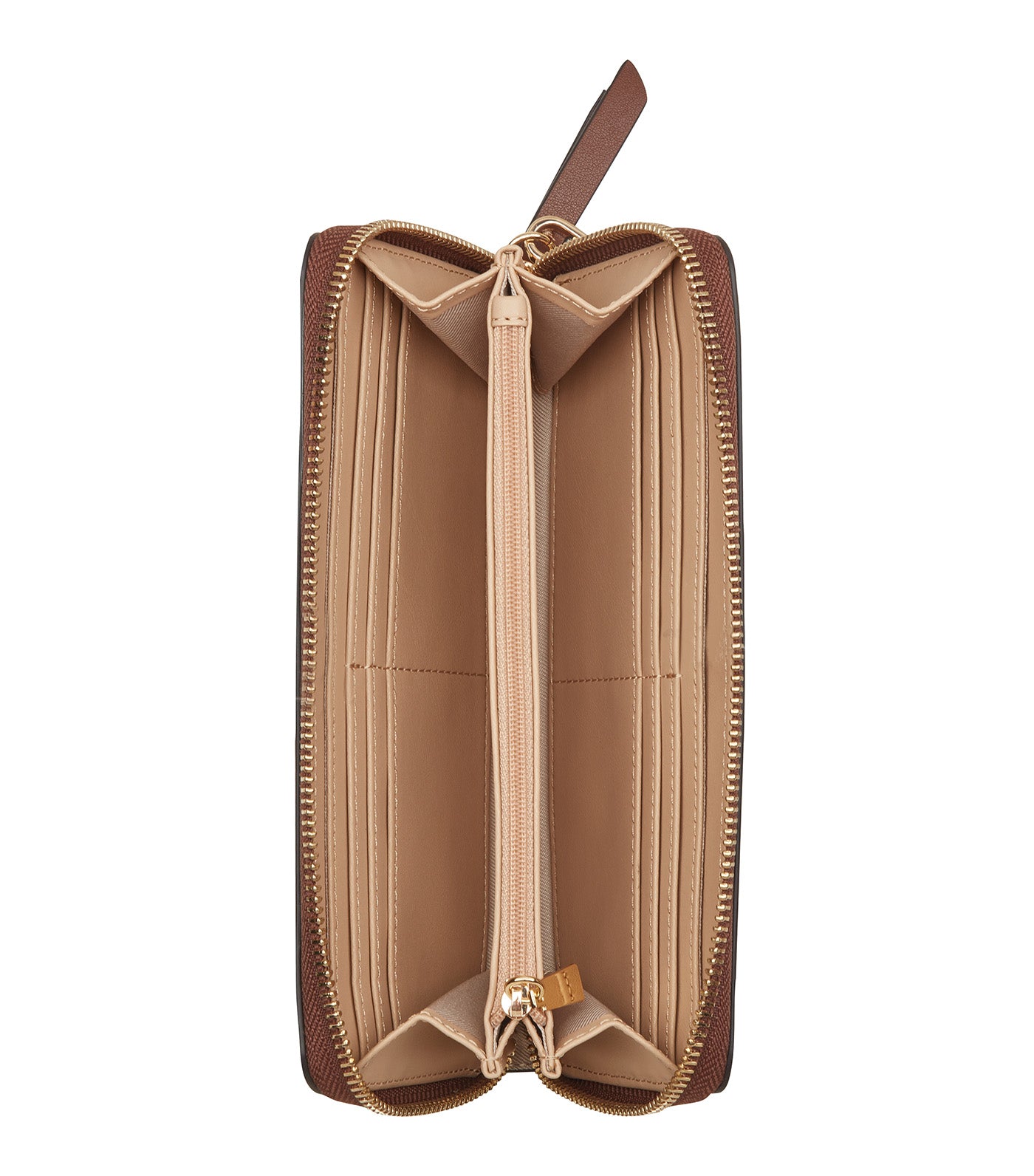 Paxtin Zip Around Wrist Wallet Mahogany