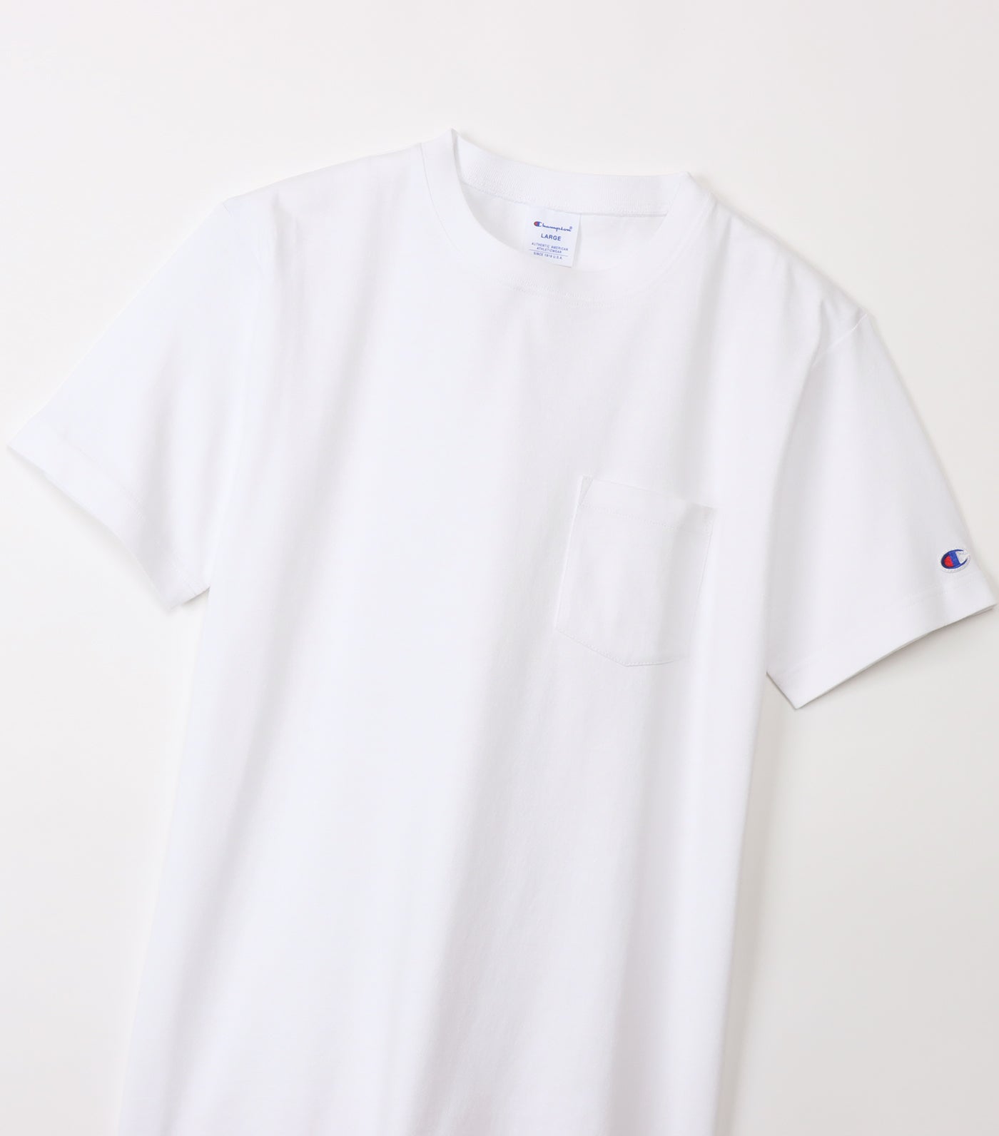 Champion plain clearance white tee