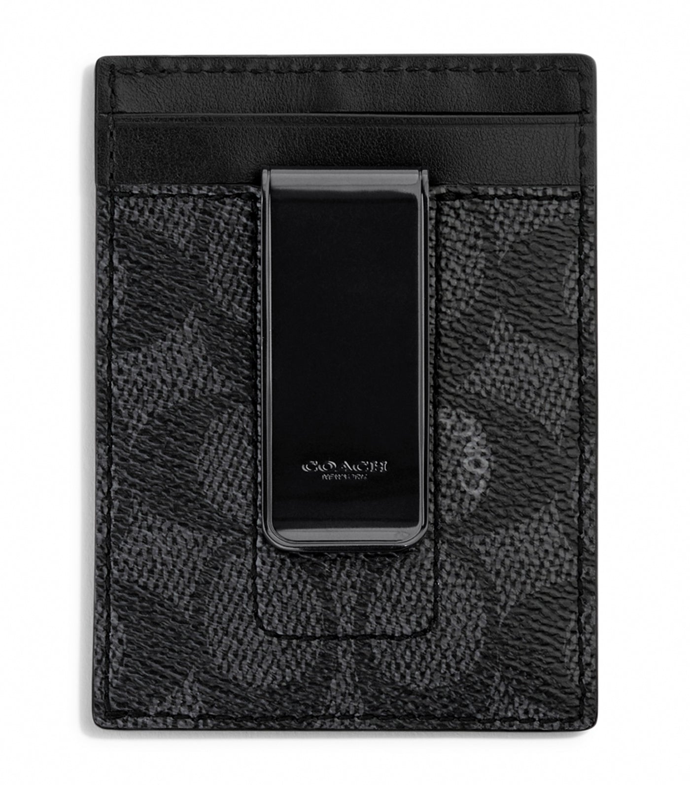 Money Clip Card Case Charcoal