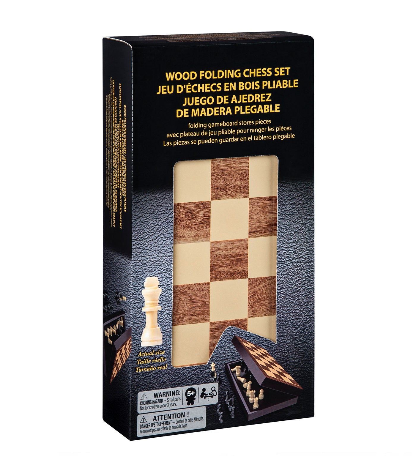 Cardinal Premium Wood Chess Board, Age 6+