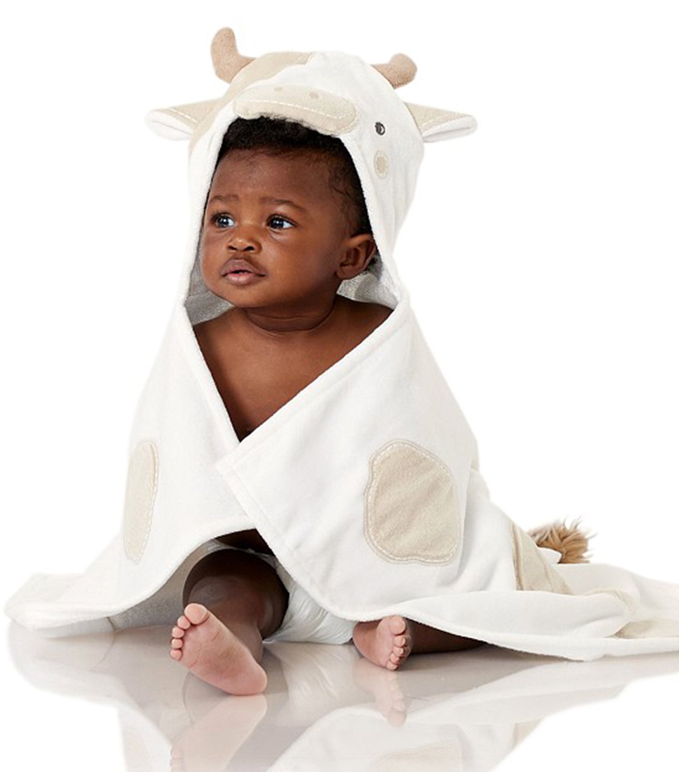 Cow Baby Hooded Towel