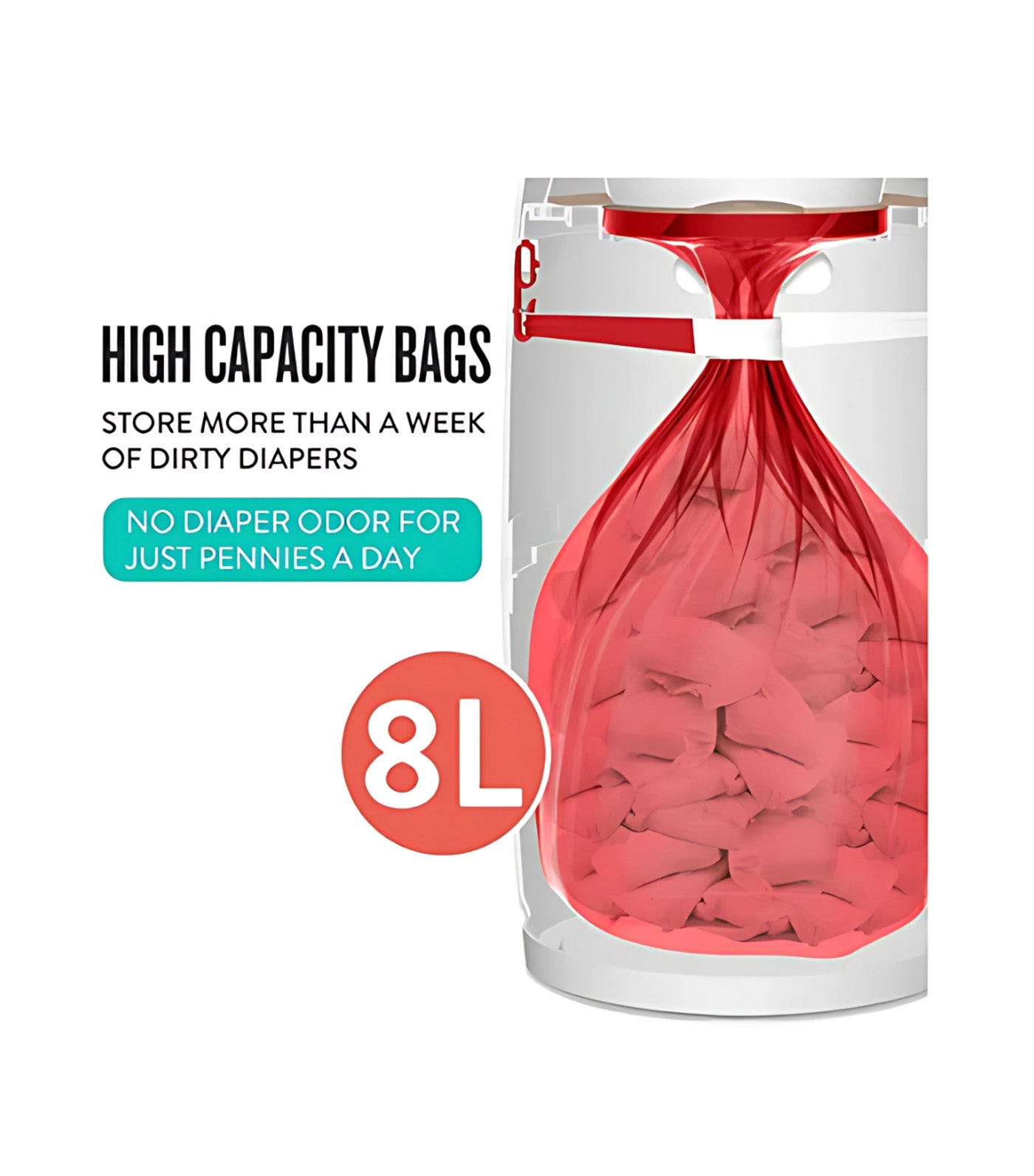 Diaper Twist'r Diaper Pail and Refill Bag