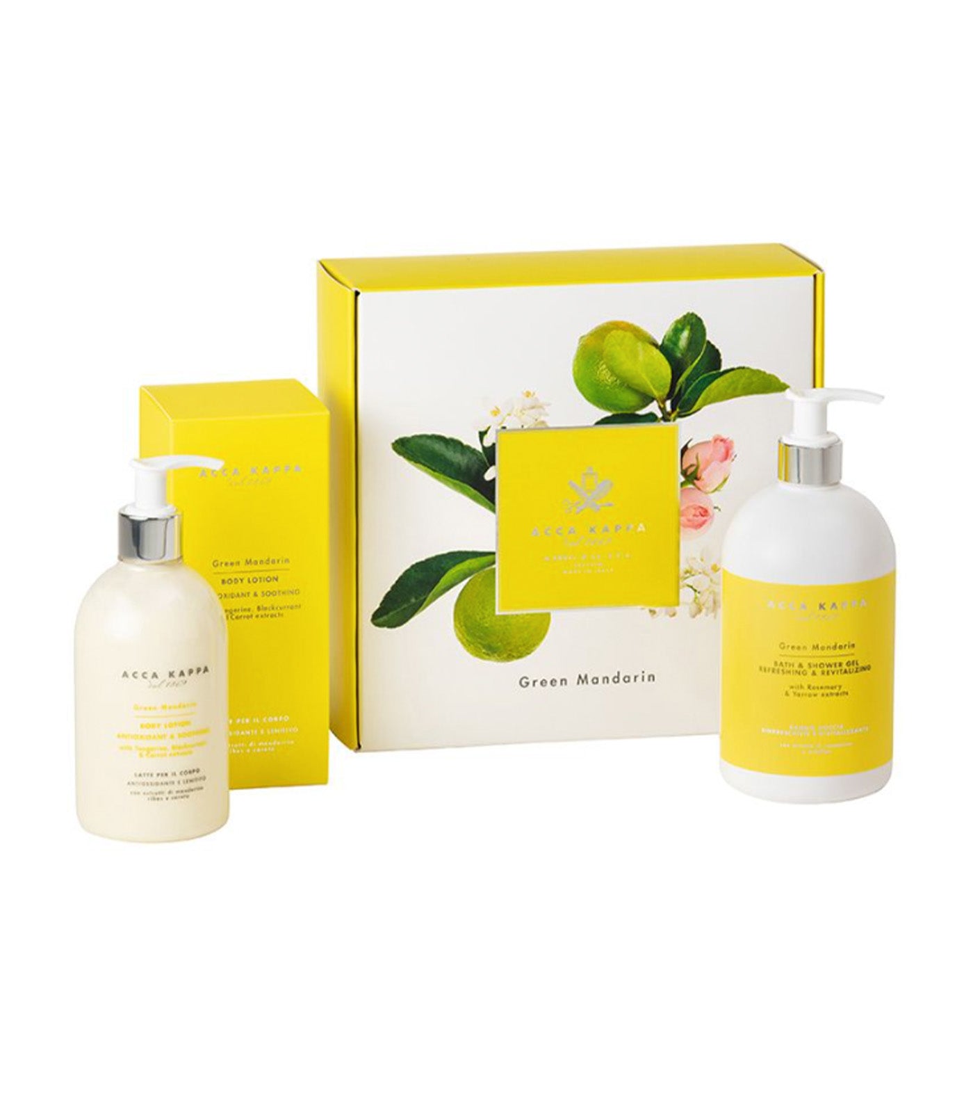 Green Mandarin Gift Set: Shower Gel + Body Lotion