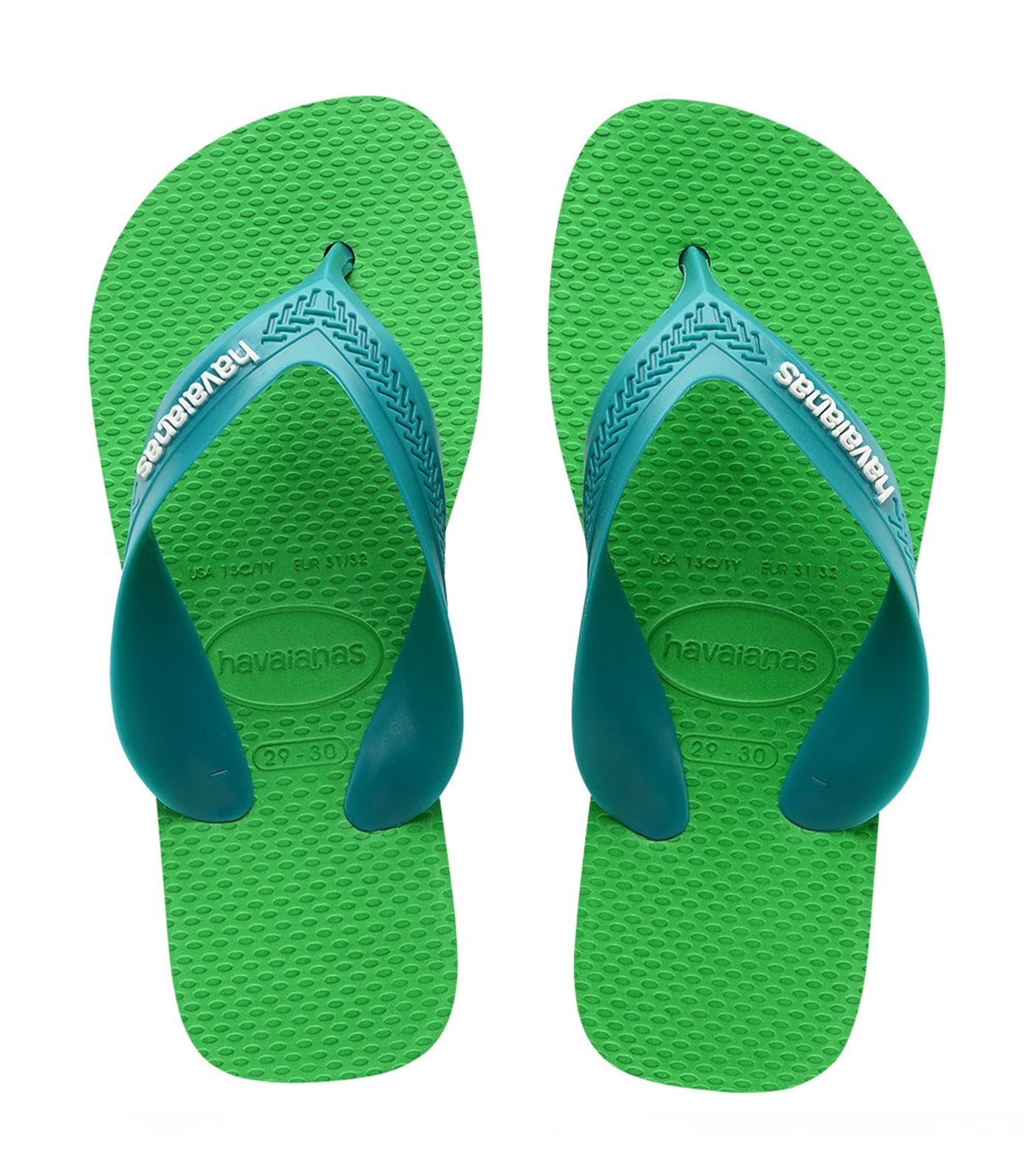 Kids Max Flip Flops - Leaf Green