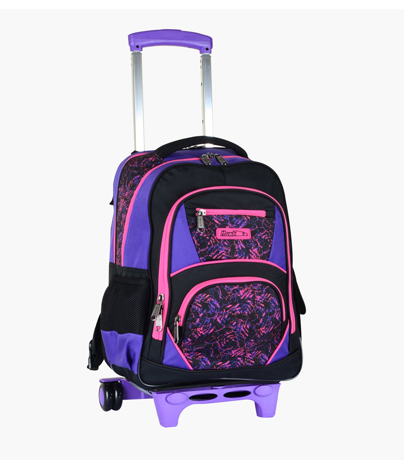 Large Backpack Stroller - Black and Purple