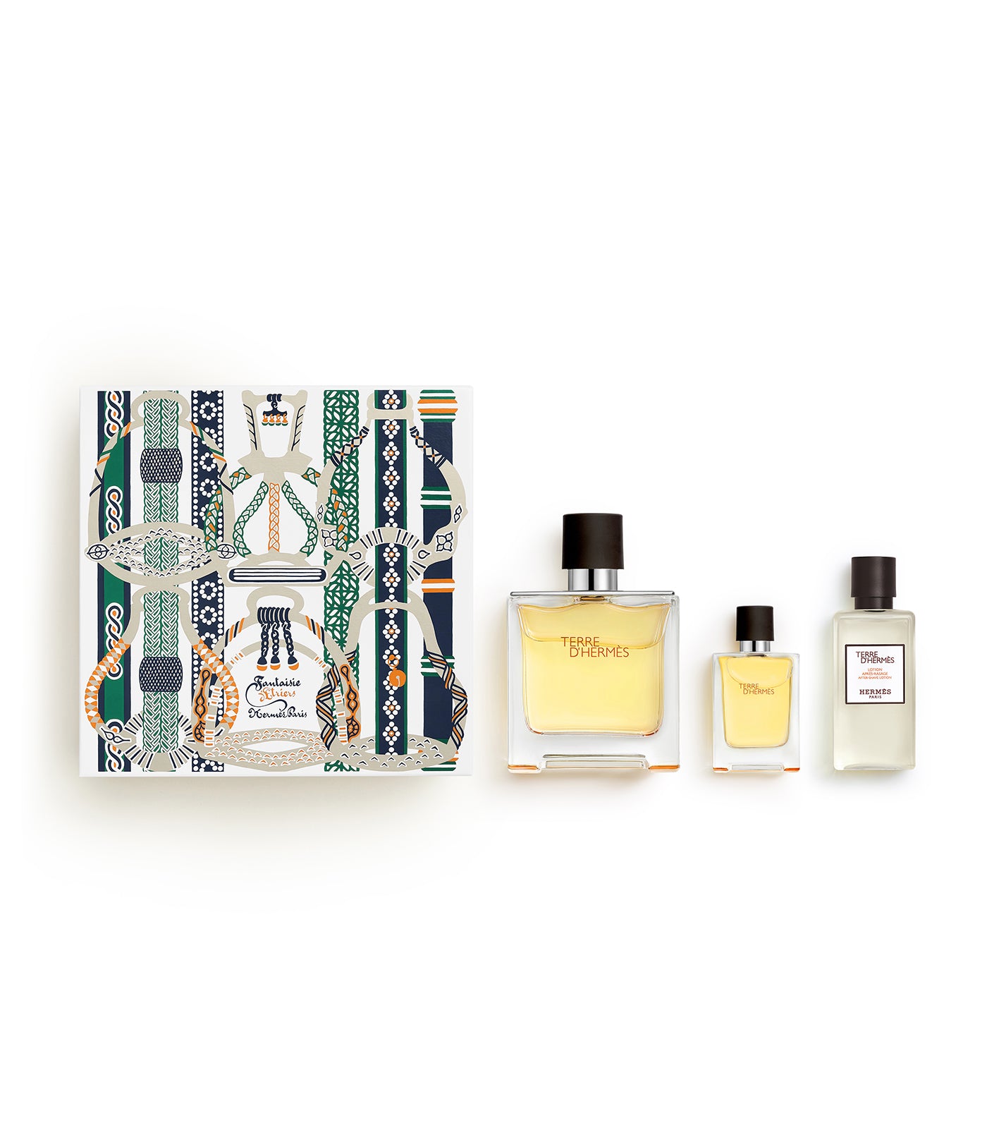 Terre d'Hermès gift set, Parfum, 75ml + 12.5ml + 40ml