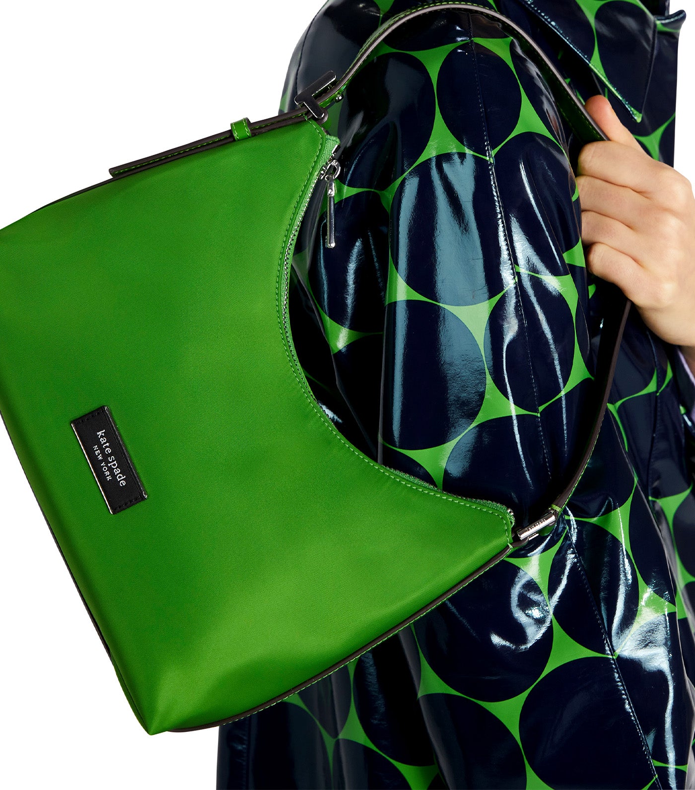Sam Icon Nylon Small Shoulder Bag KS Green