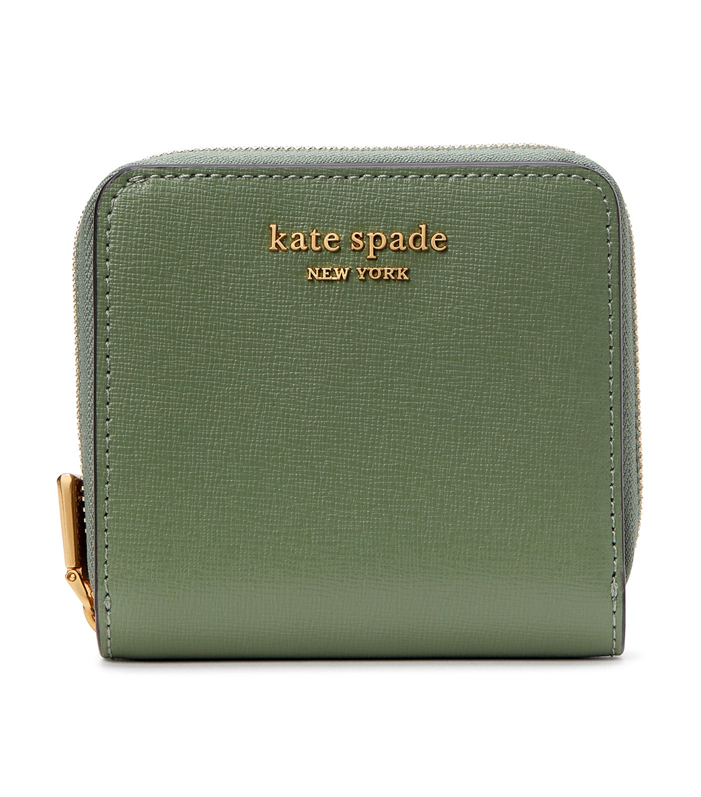 Kate Spade Mint Green Leather Zip Around Compact Wallet Kate Spade