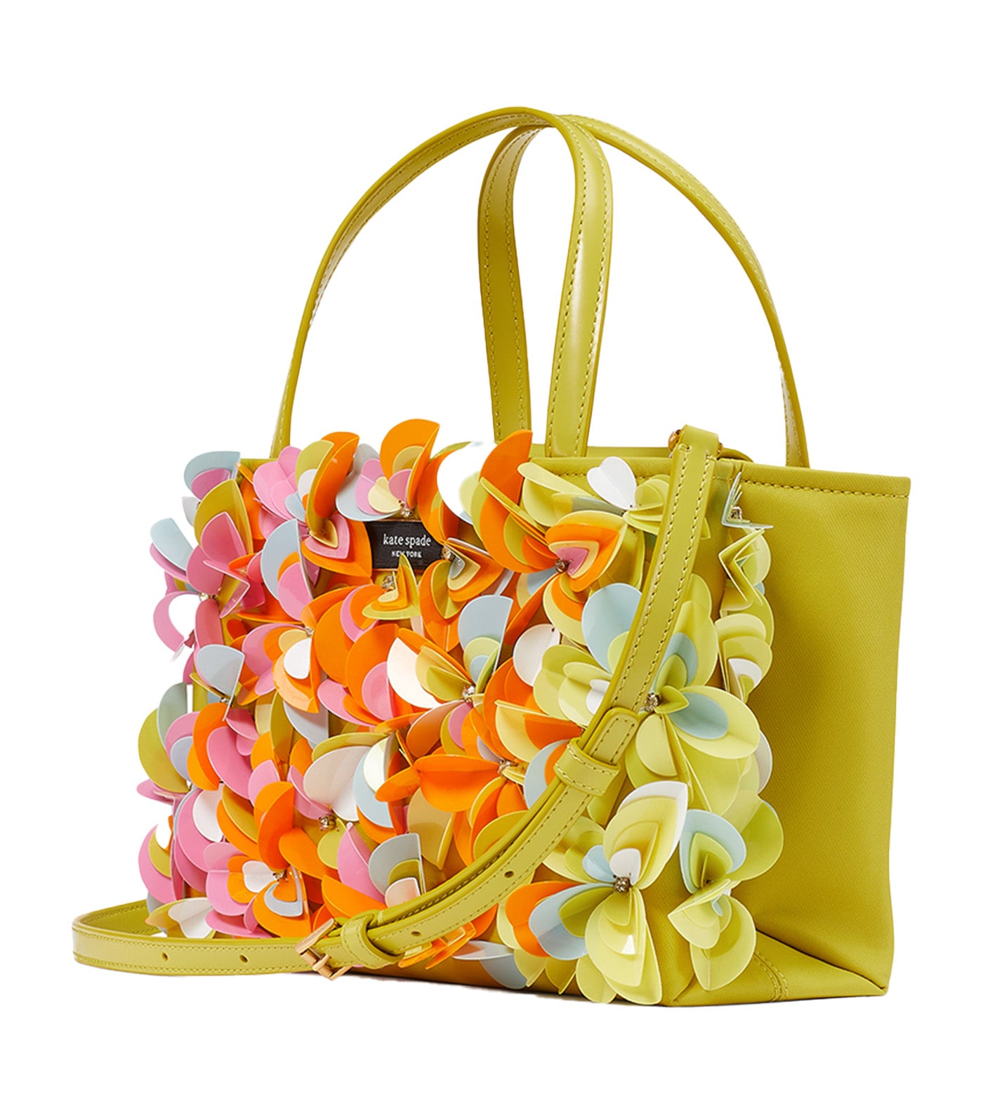 Sam Icon Bouquet Embellished Small Tote Bartlett Pear Multi
