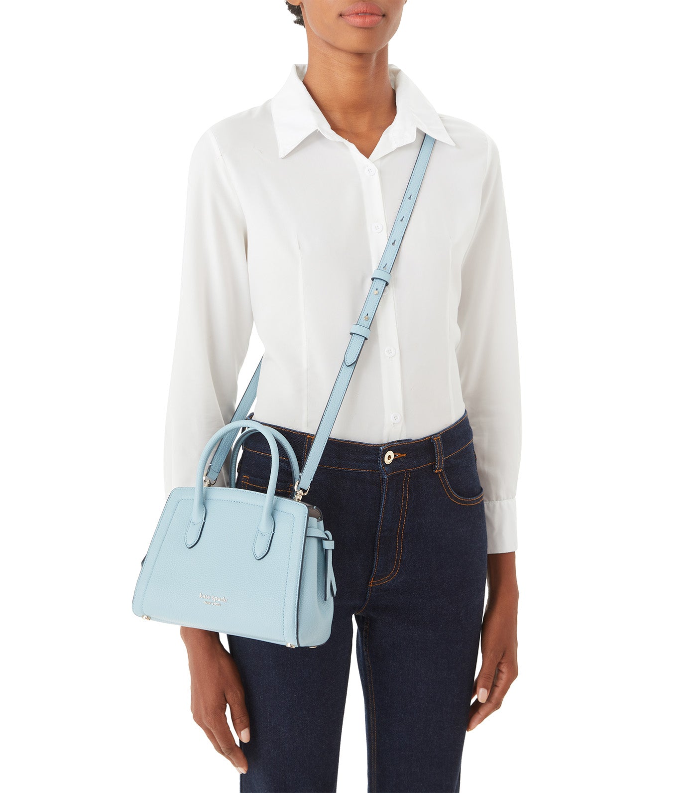 Kate Spade Knott Mini Satchel Bag in Blue