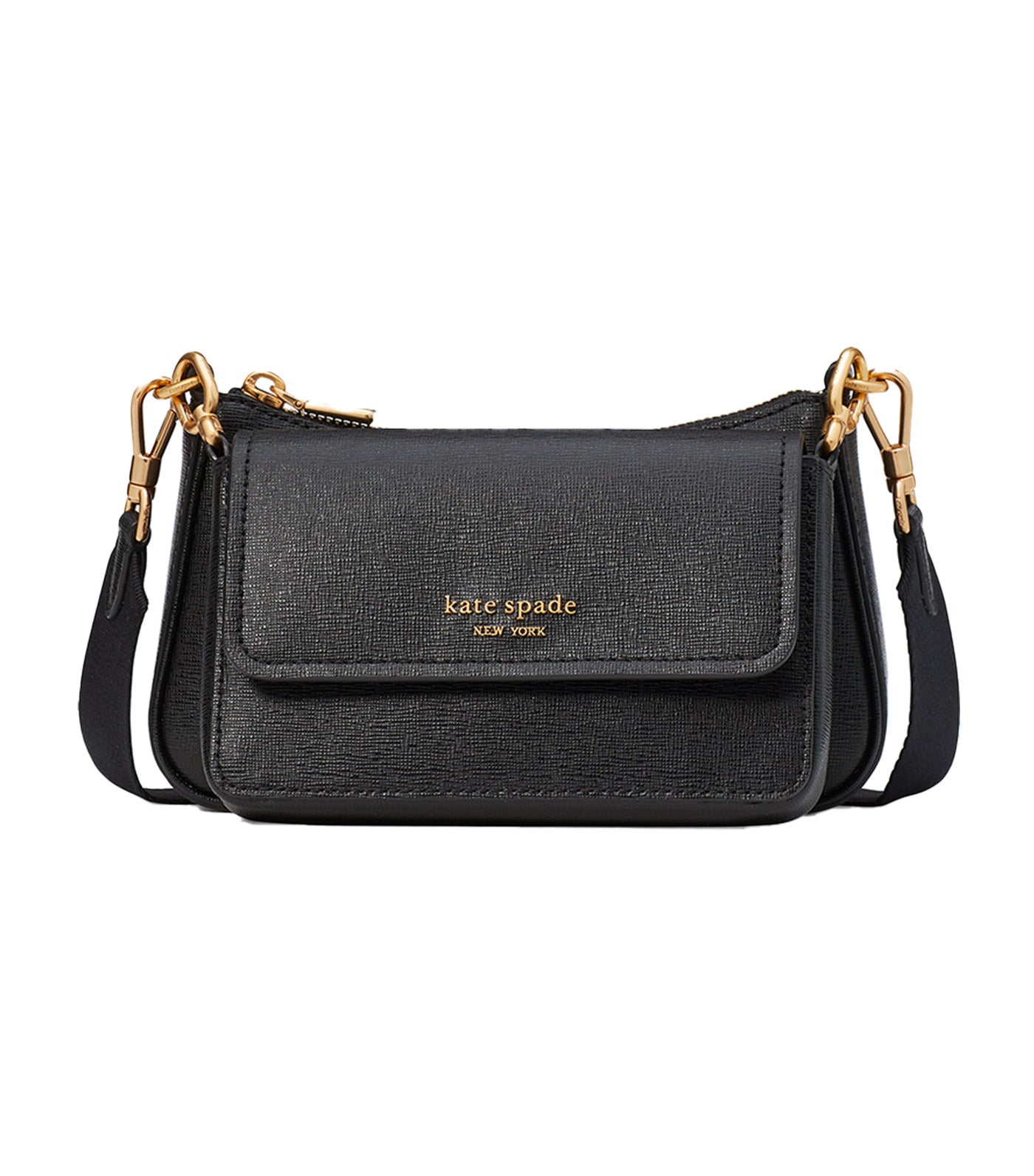 Kate spade black store crossbody with bow