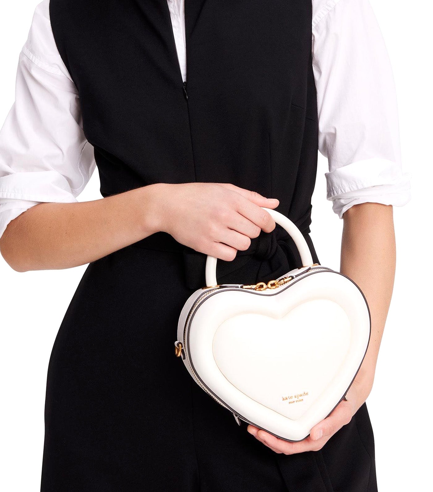 Kate Spade Staci Leather Medium Satchel Crossbody Shoulder Bag Purse Cream  - Kate Spade bag - | Fash Brands