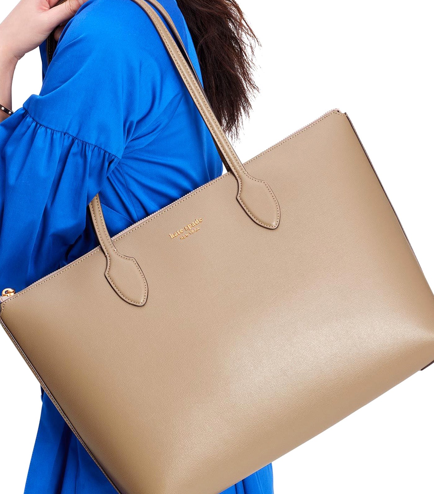Bleecker Large Zip-top Tote Timeless Taupe