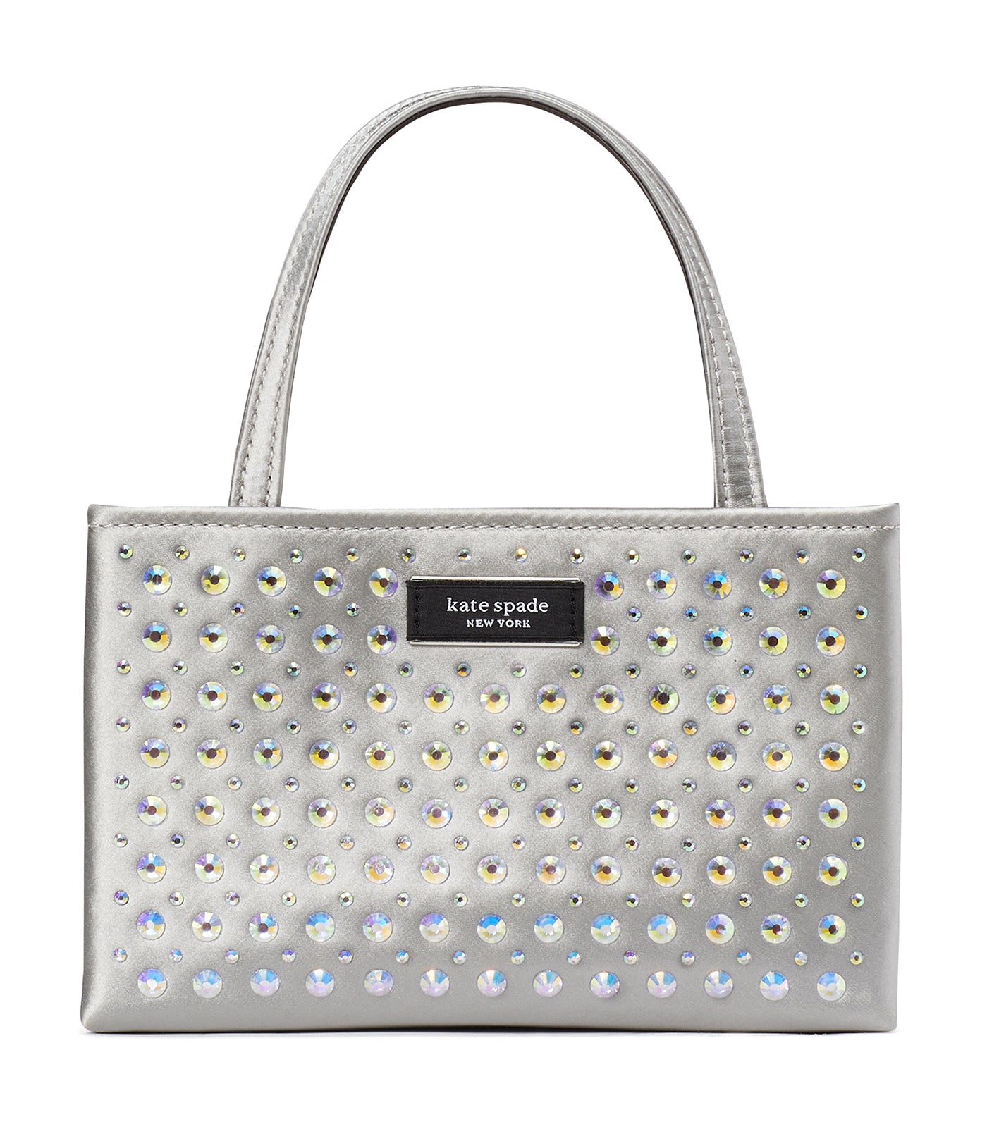 Kate spade gray on sale and white purse